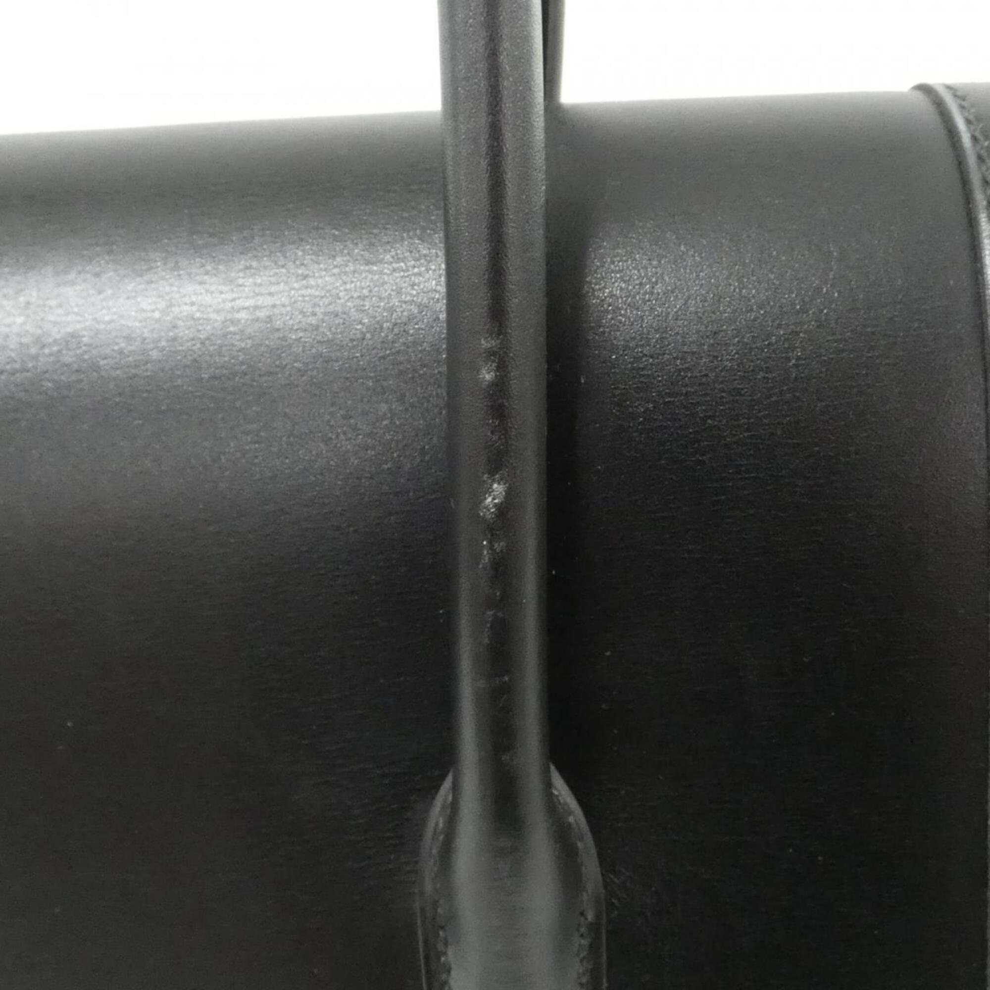 Hermes Black Box Calf Leather Handbag (Pre-Owned)