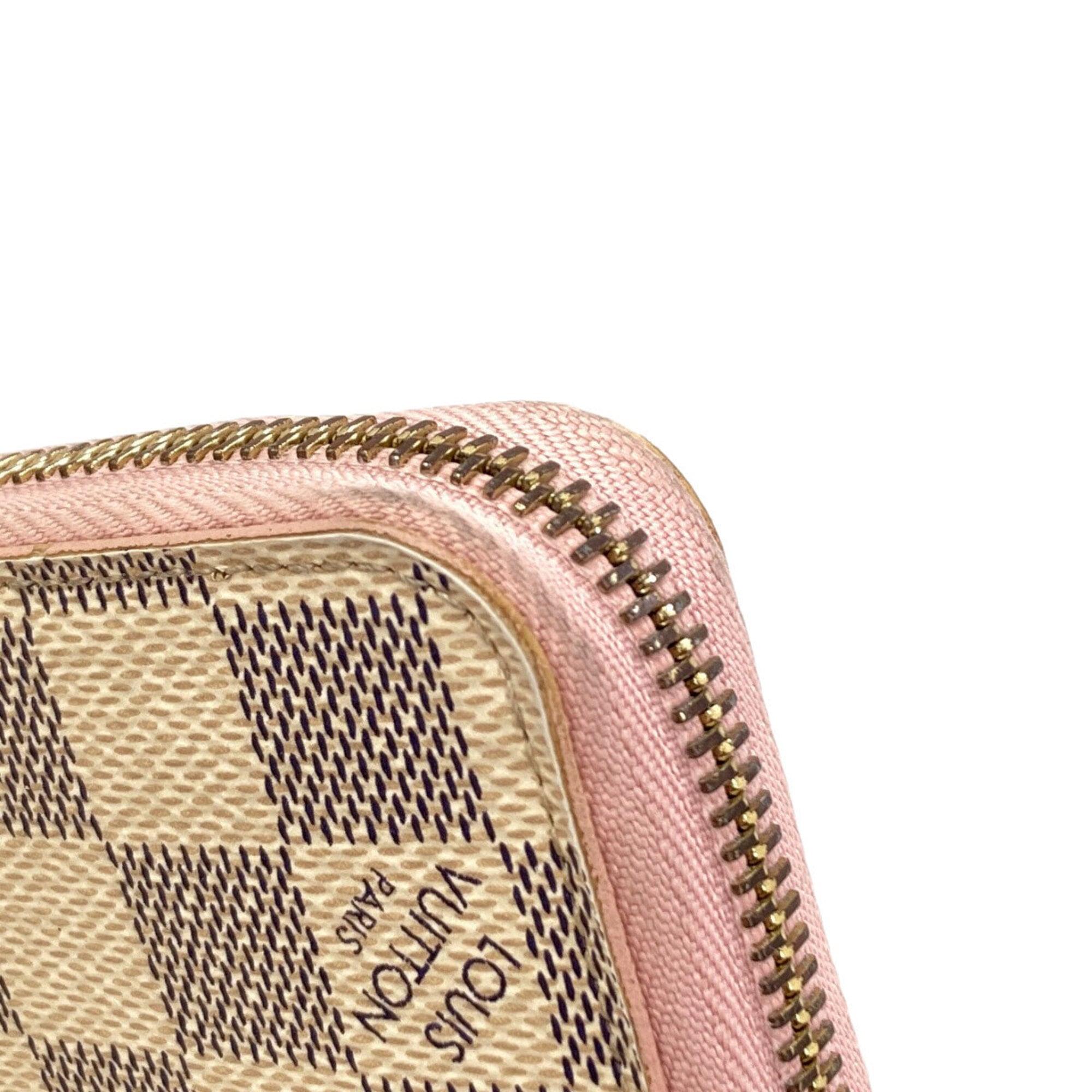 Louis Vuitton Damier Azur Rose Ballerine Damier Canvas Long Wallet (Bi-Fold) (Pre-Owned)