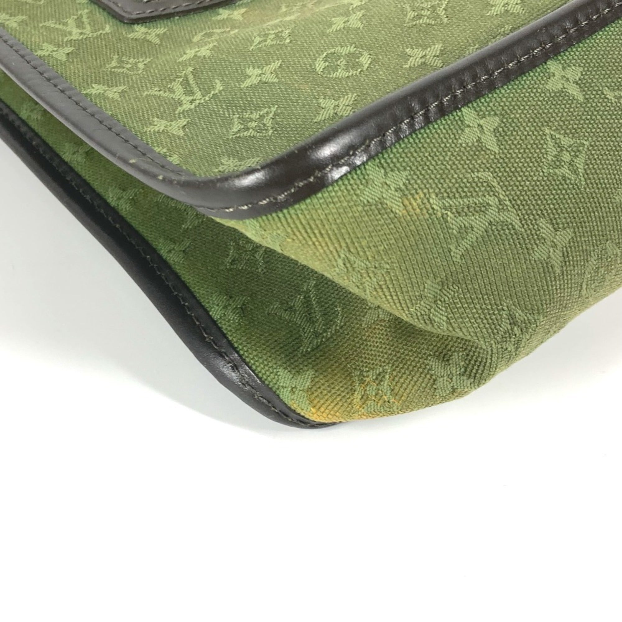 Louis Vuitton Khaki Monogram Mini Handbag Tote Bag (Pre-Owned)