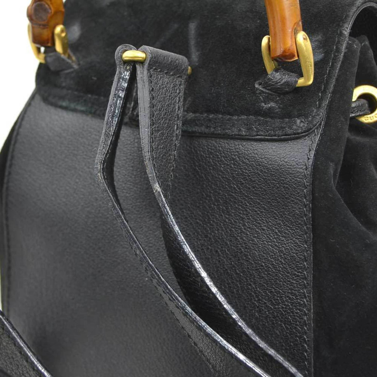 Gucci Black Suede Backpack (Pre-Owned)