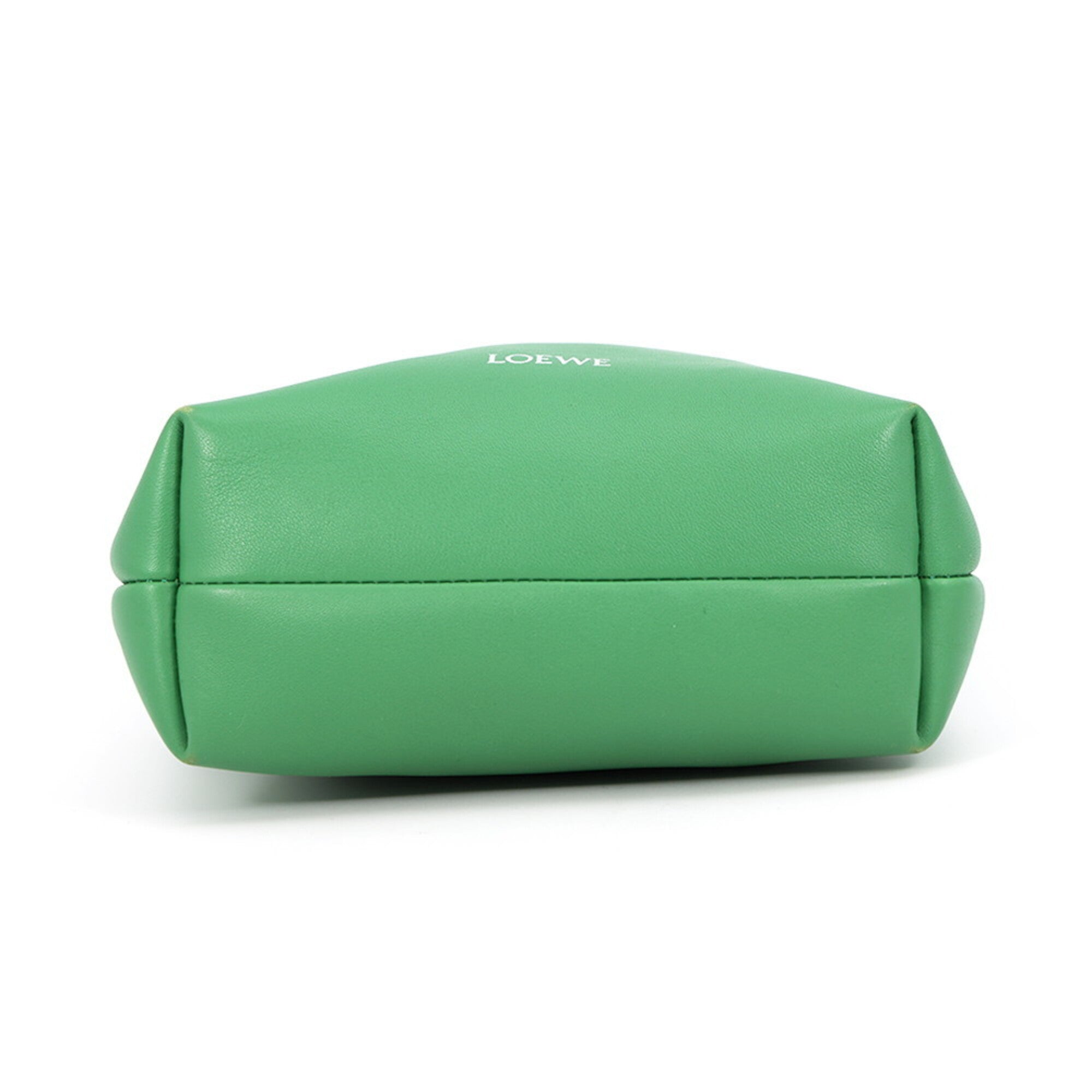 Loewe Green Leather Handbag Shoulder Bag (Pre-Owned)