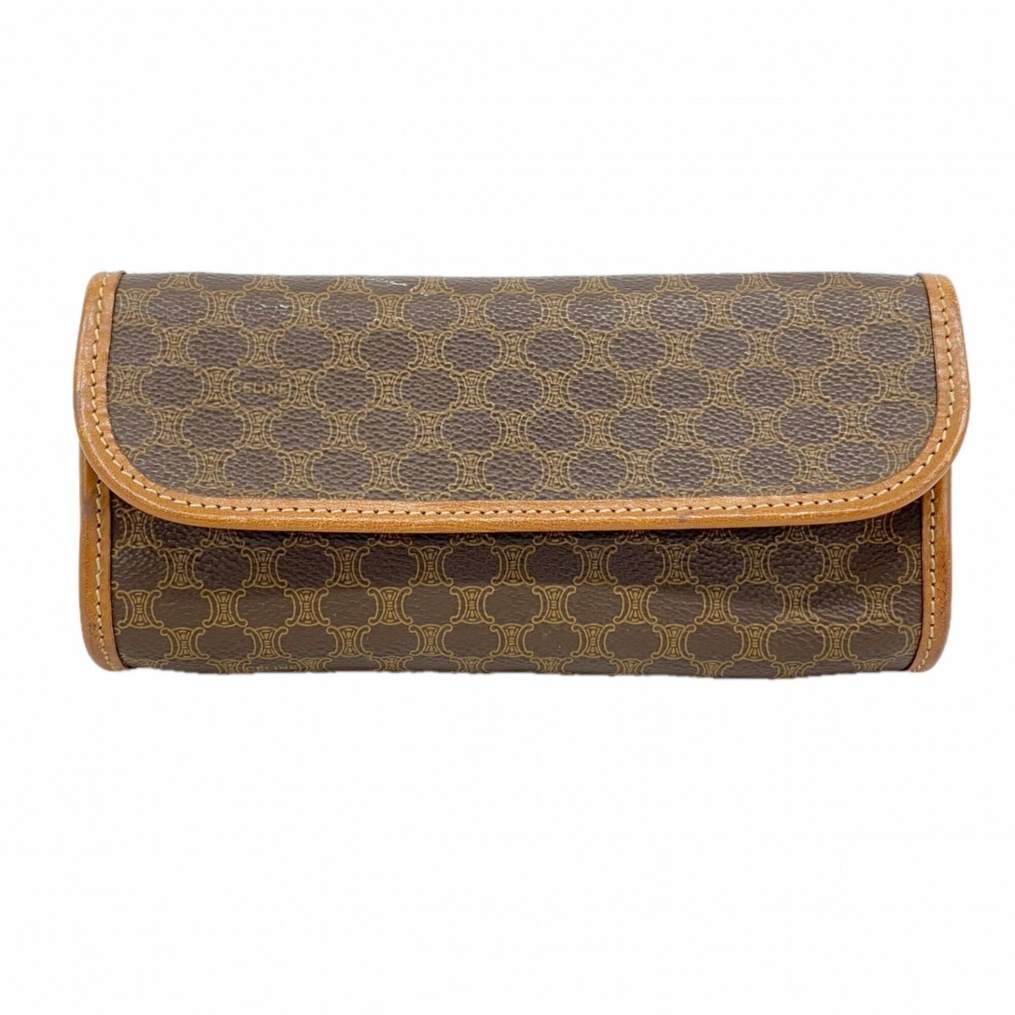 Celine Brown Pvc Pouch (Pre-Owned)