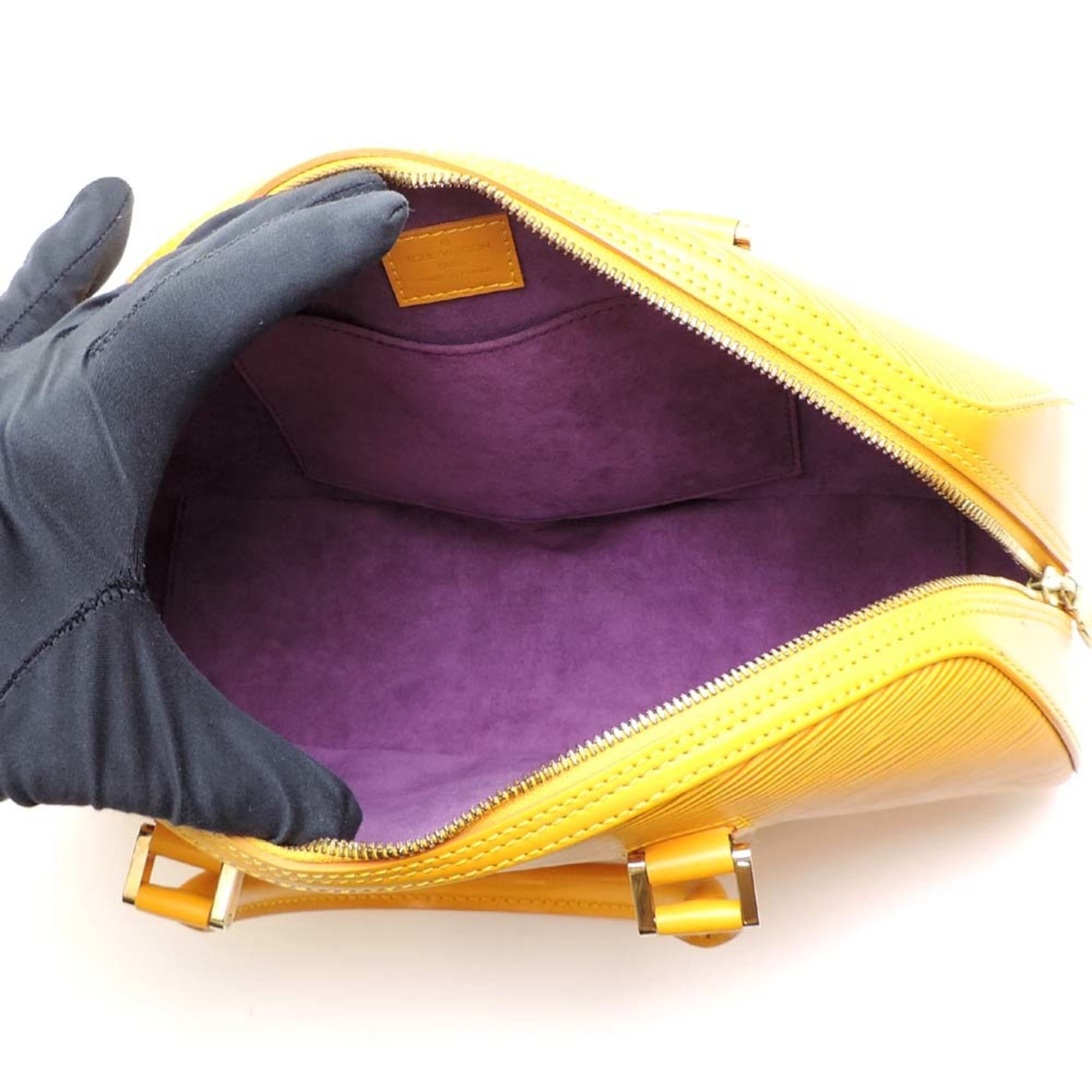 Louis Vuitton Yellow Epi Leather Handbag (Pre-Owned)