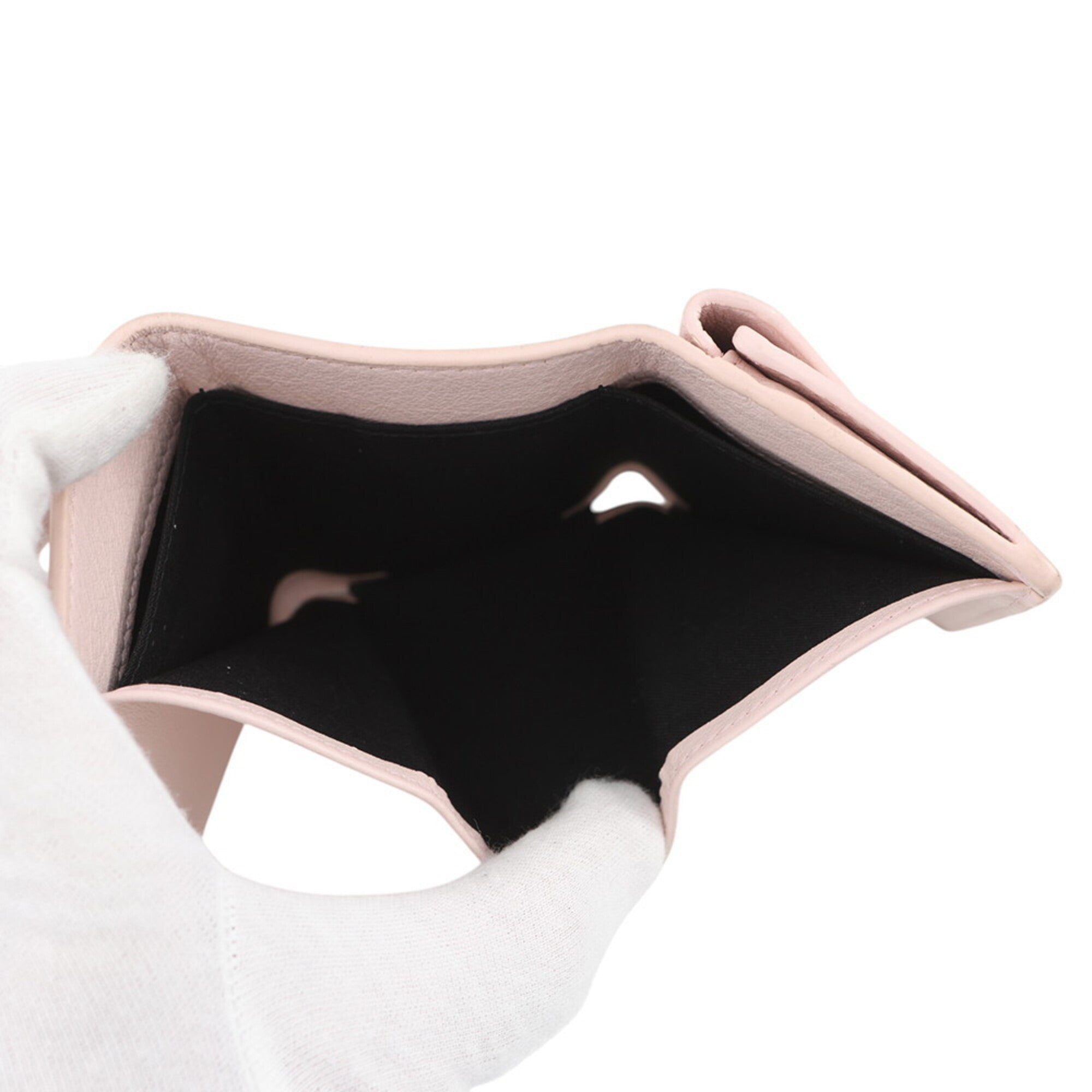 Balenciaga Pink Leather Wallet (Tri-Fold) (Pre-Owned)