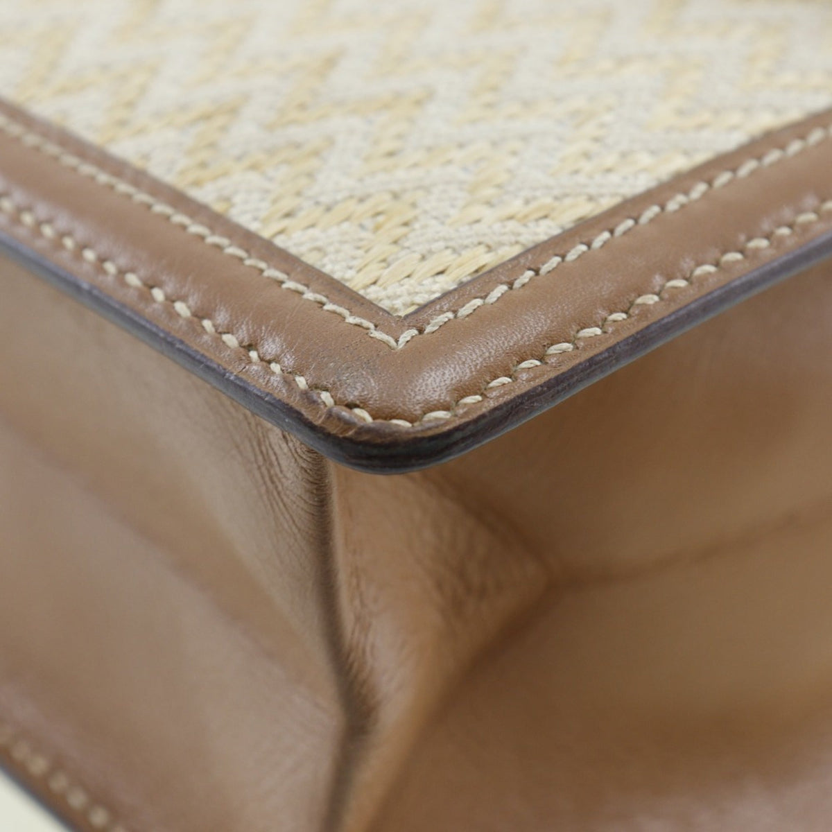 Hermes Canvas Shoulder Bag (Pre-Owned)
