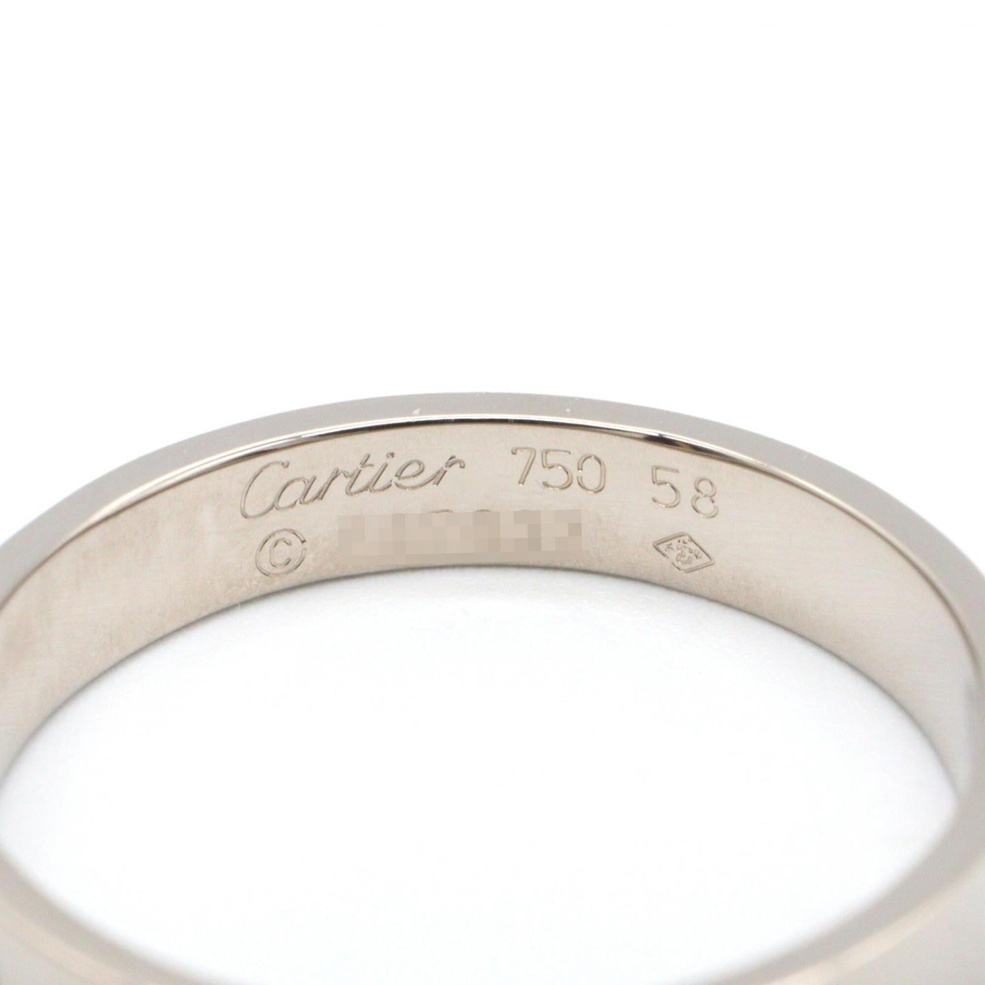 Cartier Silver White Gold (18K) Band Ring (Pre-Owned)