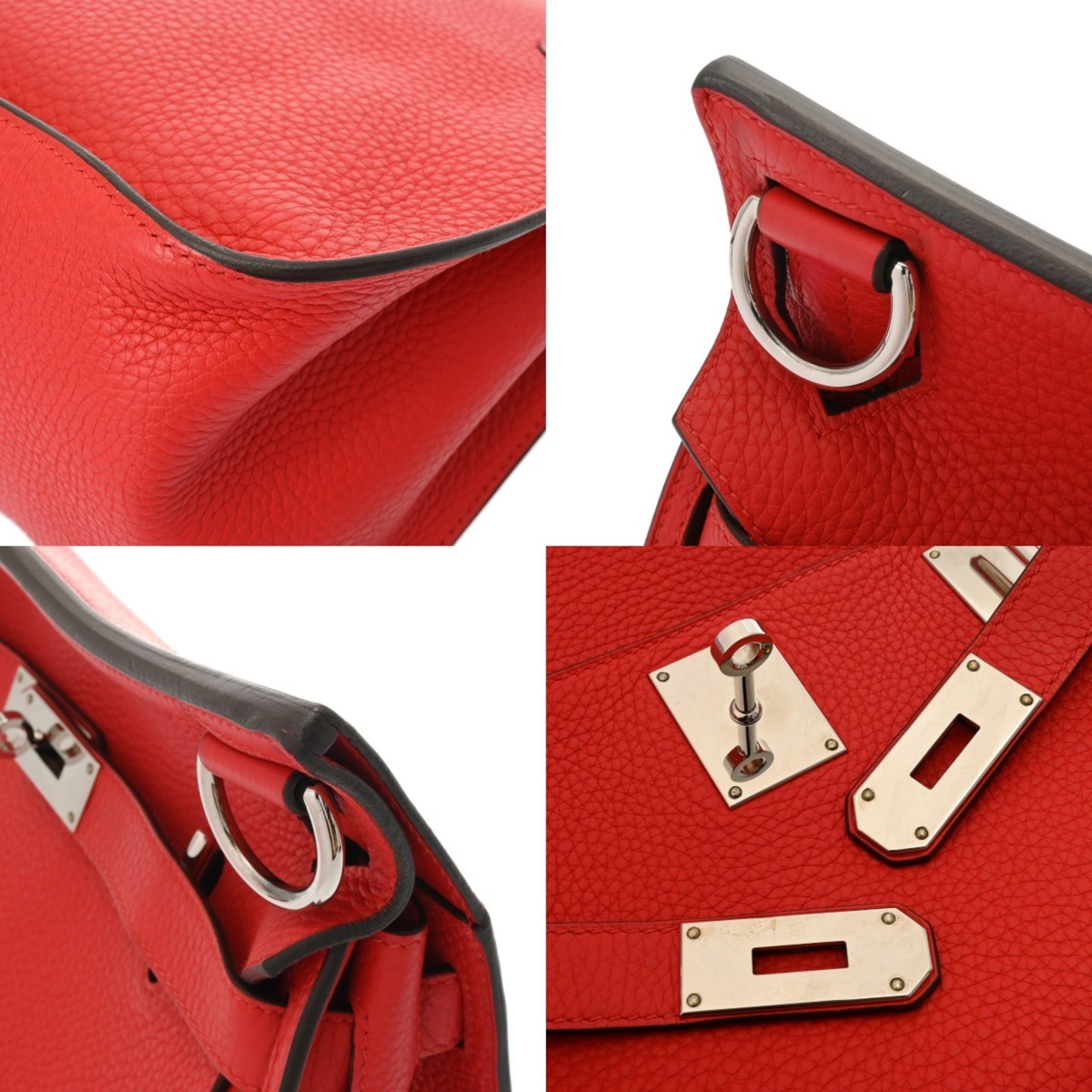 Hermes Taurillon Clemence Leather Shoulder Bag (Pre-Owned)