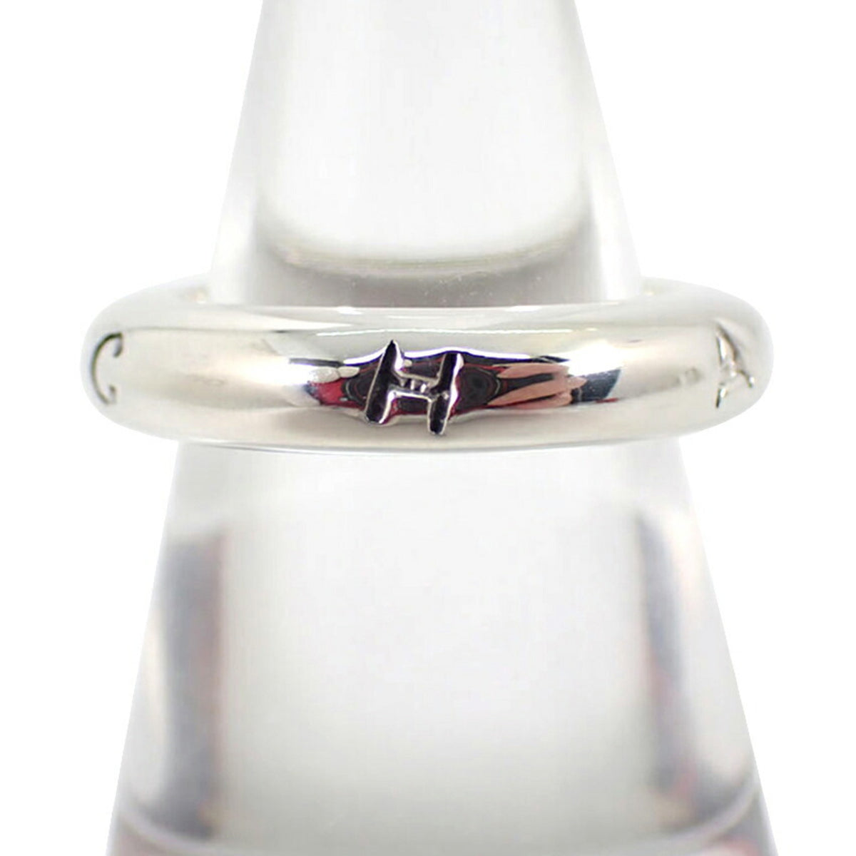Chanel Sterling Silver 925 Band Ring (Pre-Owned)