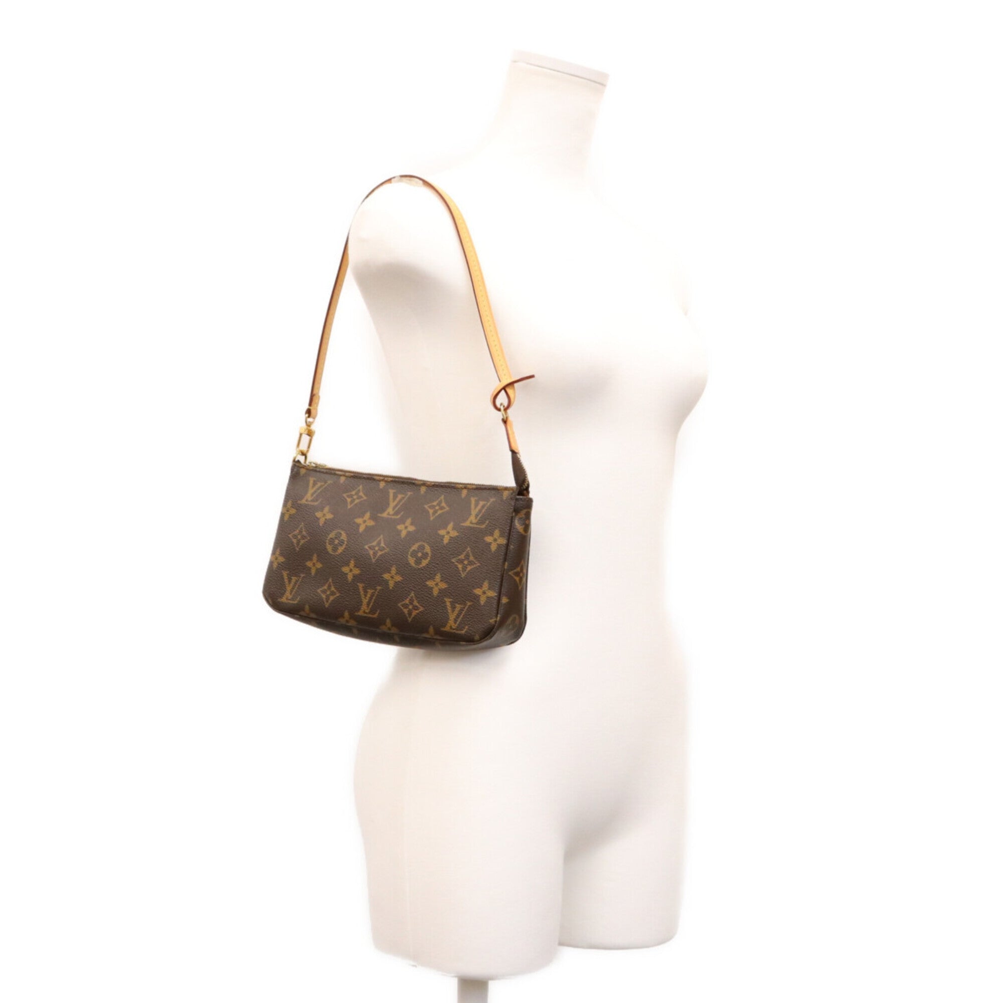 Louis Vuitton Brown Monogram Handbag Shoulder Bag (Pre-Owned)