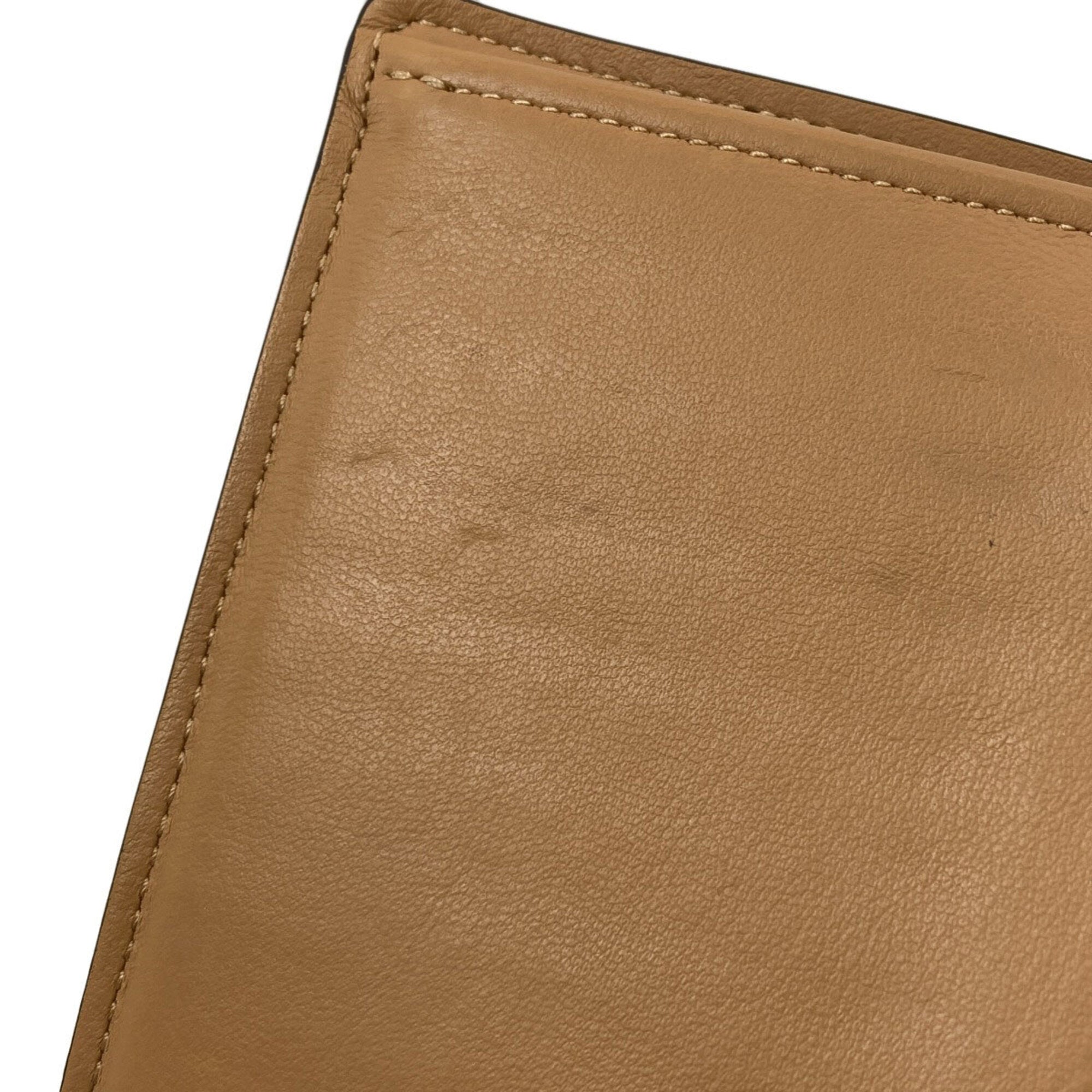 Louis Vuitton Brown Noir Leather Long Wallet (Bi-Fold) (Pre-Owned)