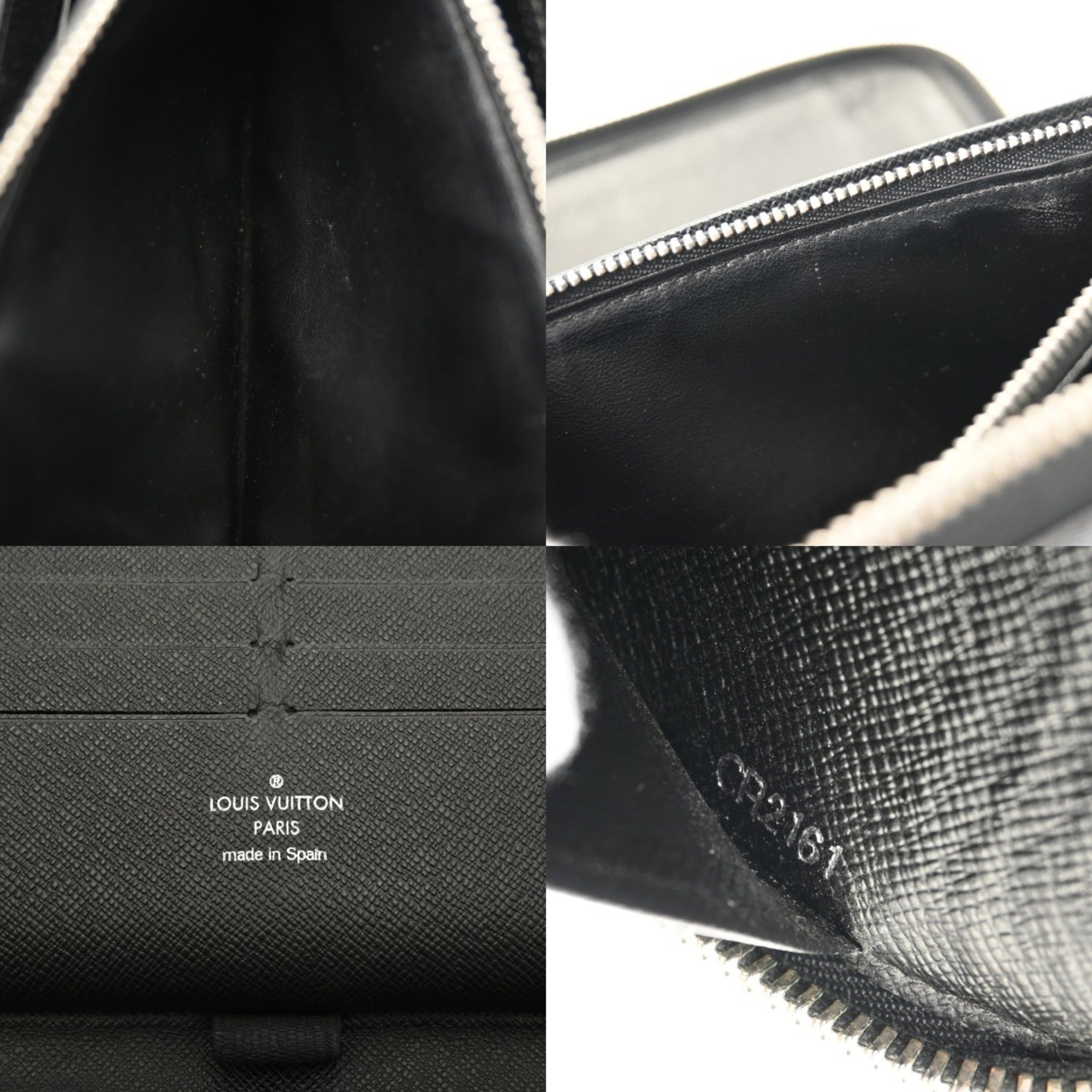Louis Vuitton Damier Graphite Black Gray Damier Canvas Long Wallet (Bi-Fold) (Pre-Owned)