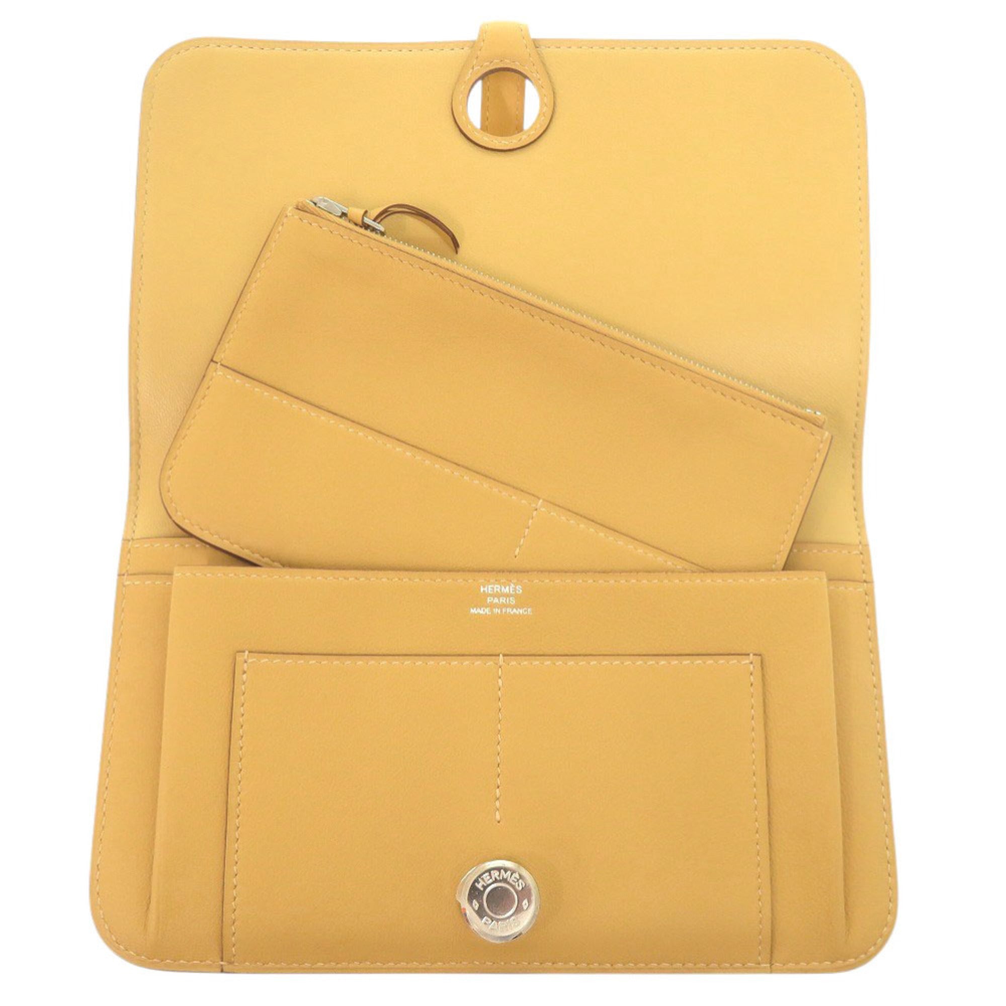 Hermes Yellow Swift Leather Wallet (Bi-Fold) (Pre-Owned)