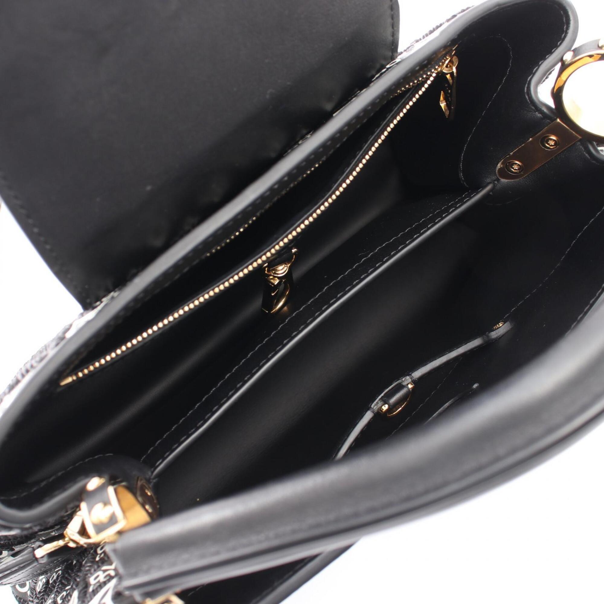 Louis Vuitton Black Noir Leather Handbag (Pre-Owned)