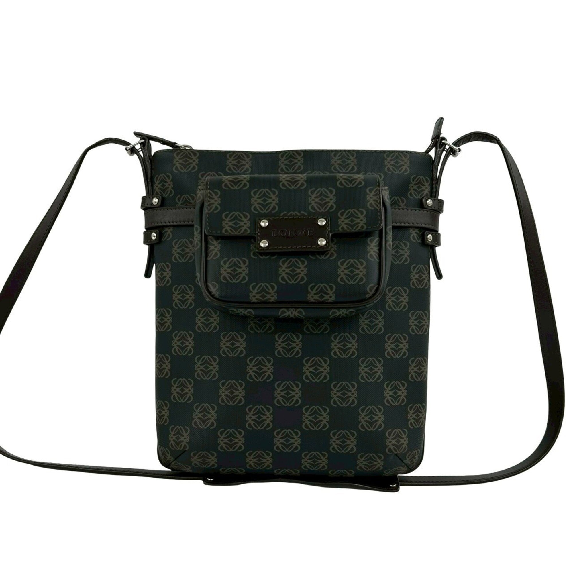 Loewe Brown Leather Pvc Pochette Shoulder Bag (Pre-Owned)