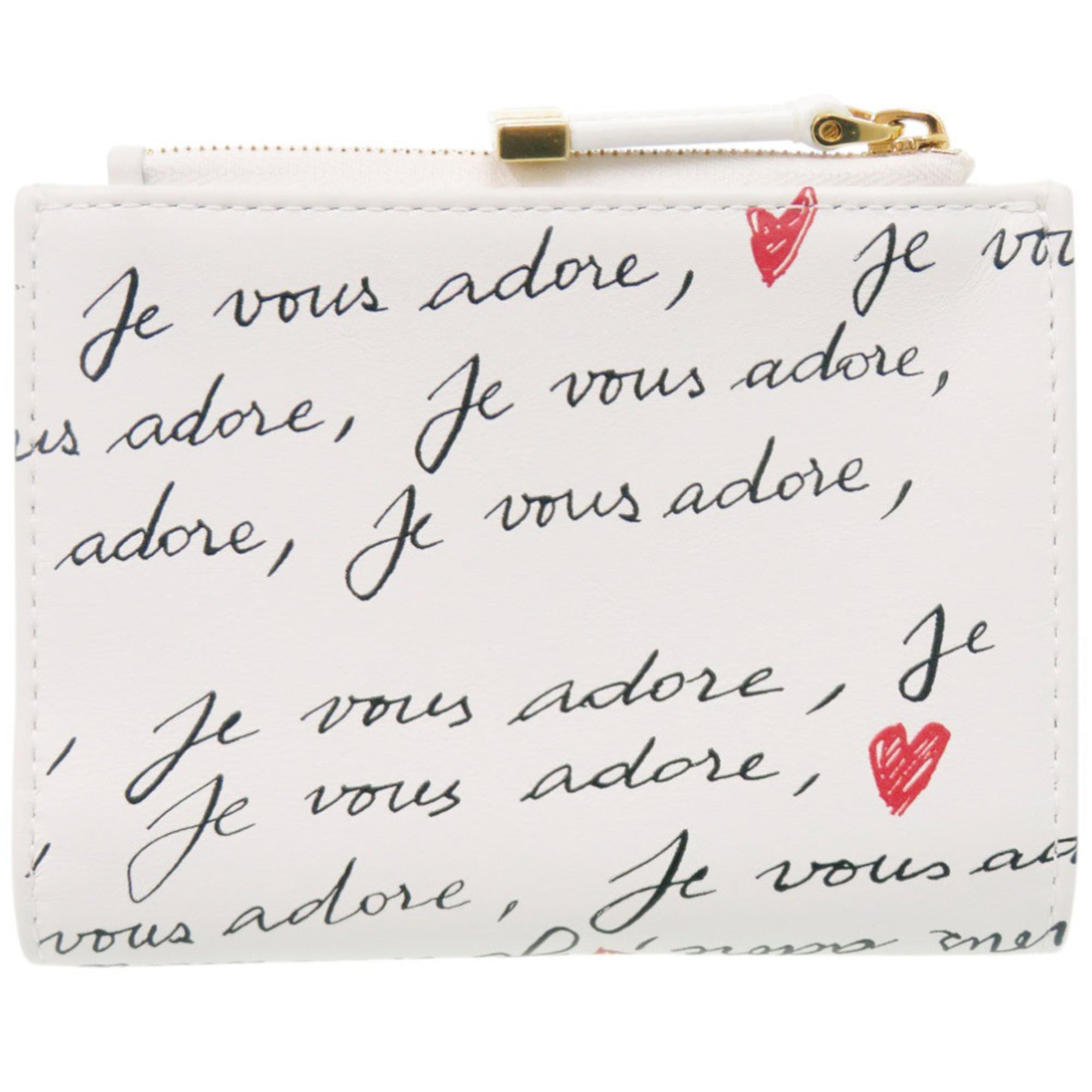 Christian Dior White Leather Wallet (Bi-Fold) (Pre-Owned)