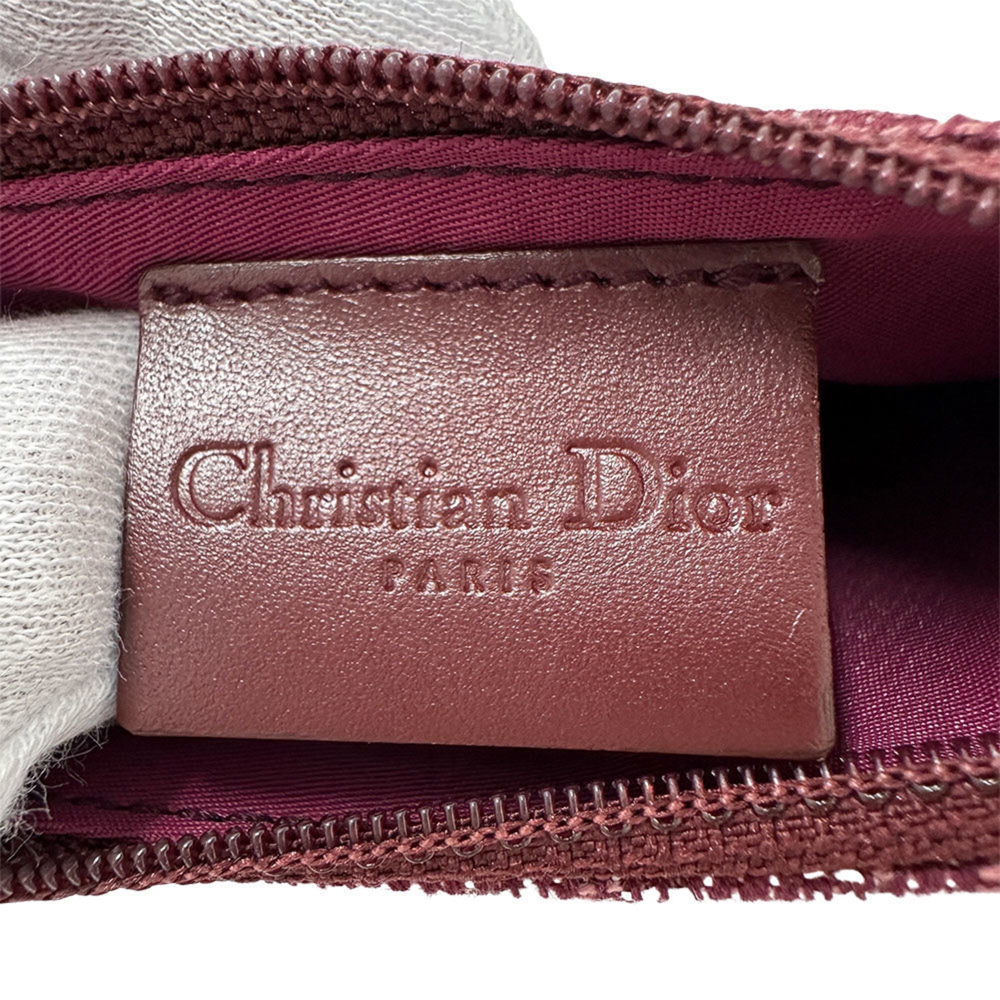 Christian Dior Red Color Canvas Coin Purse/Coin Case (Pre-Owned)
