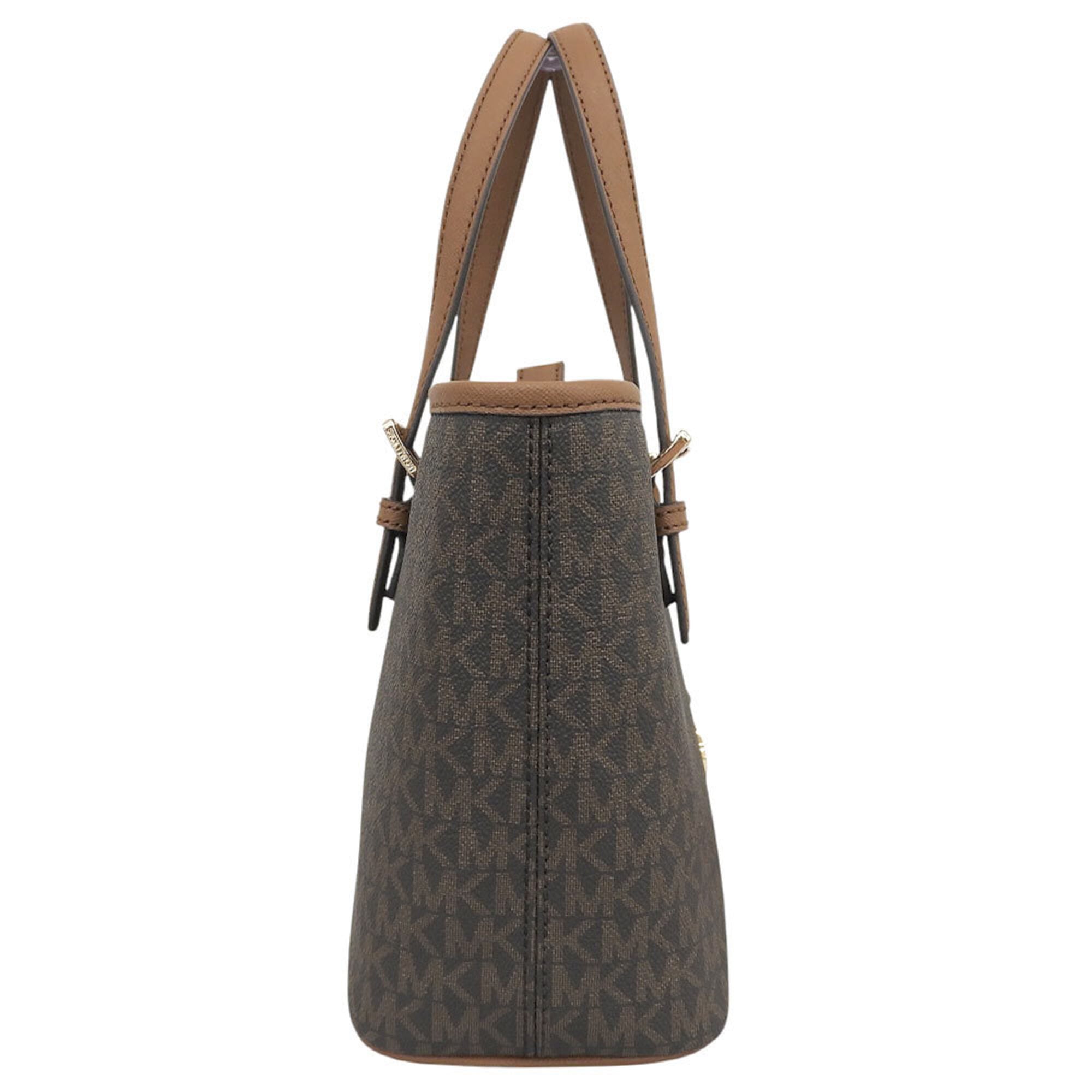 Michael Kors Brown Coated Canvas Handbag Shoulder Bag (Pre-Owned)