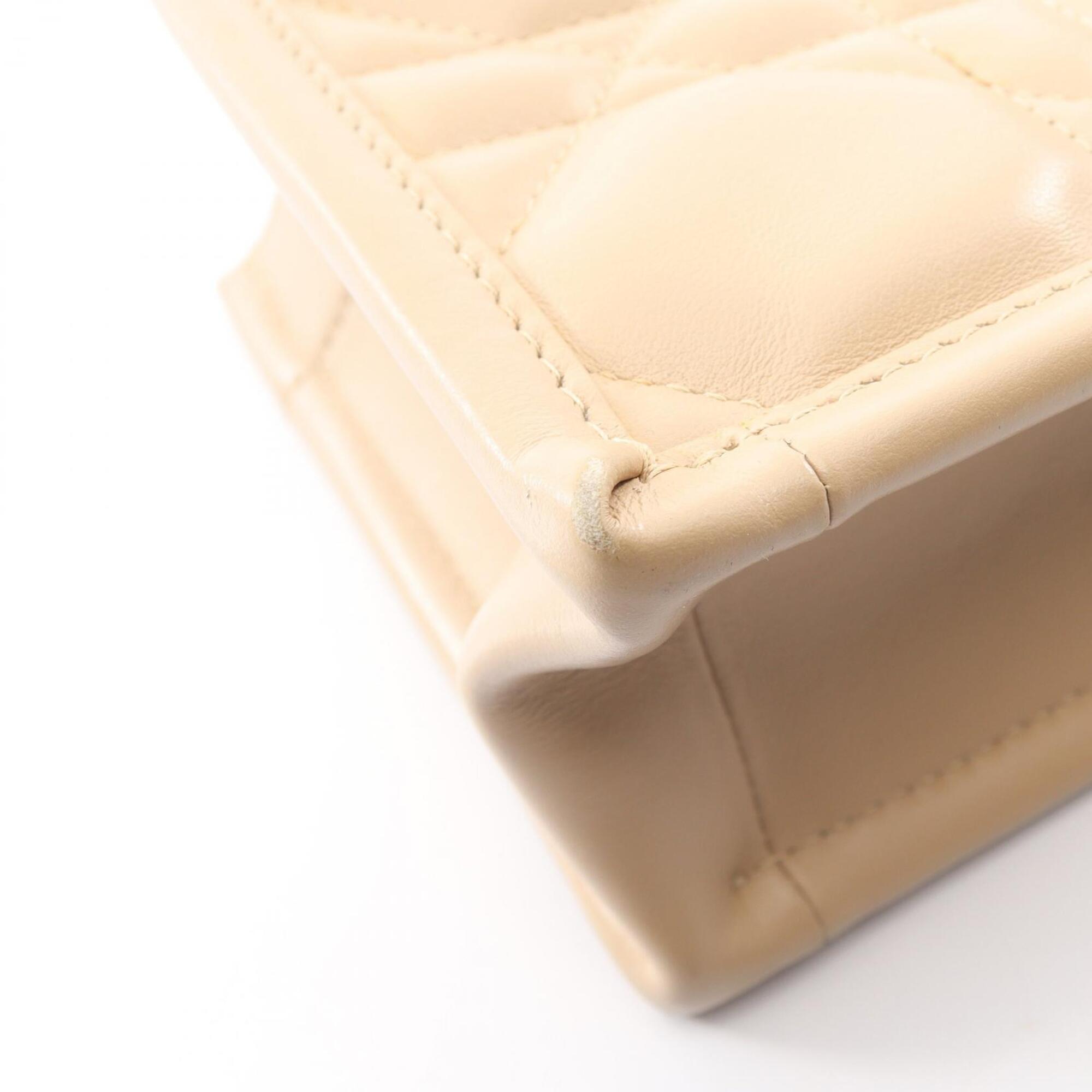 Christian Dior Beige Leather Handbag (Pre-Owned)