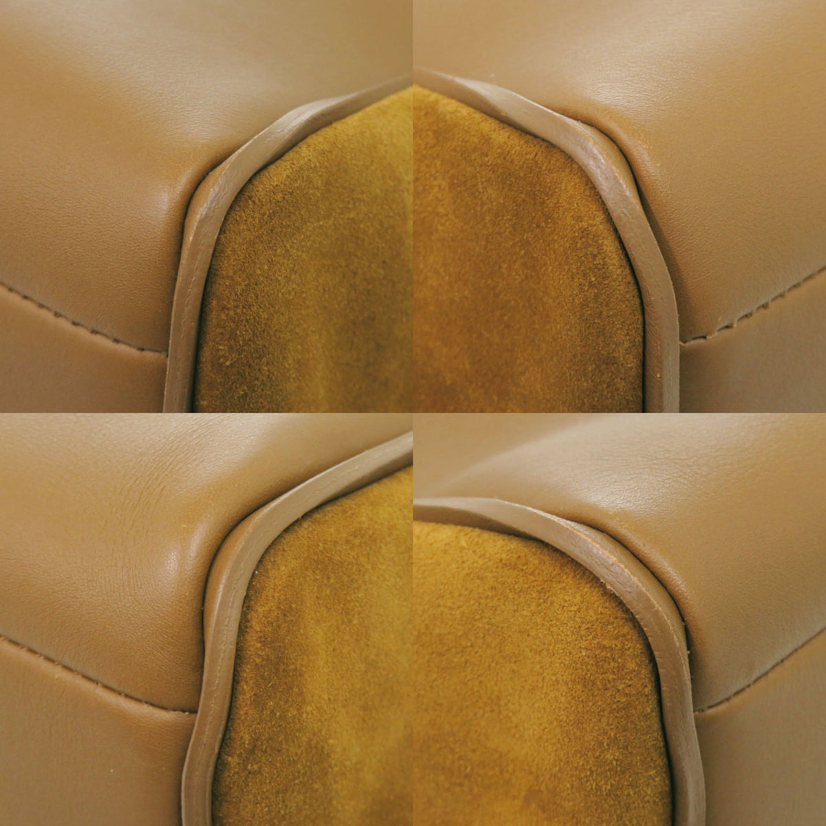 Longchamp Brown Velvet Leather Tote Bag (Pre-Owned)