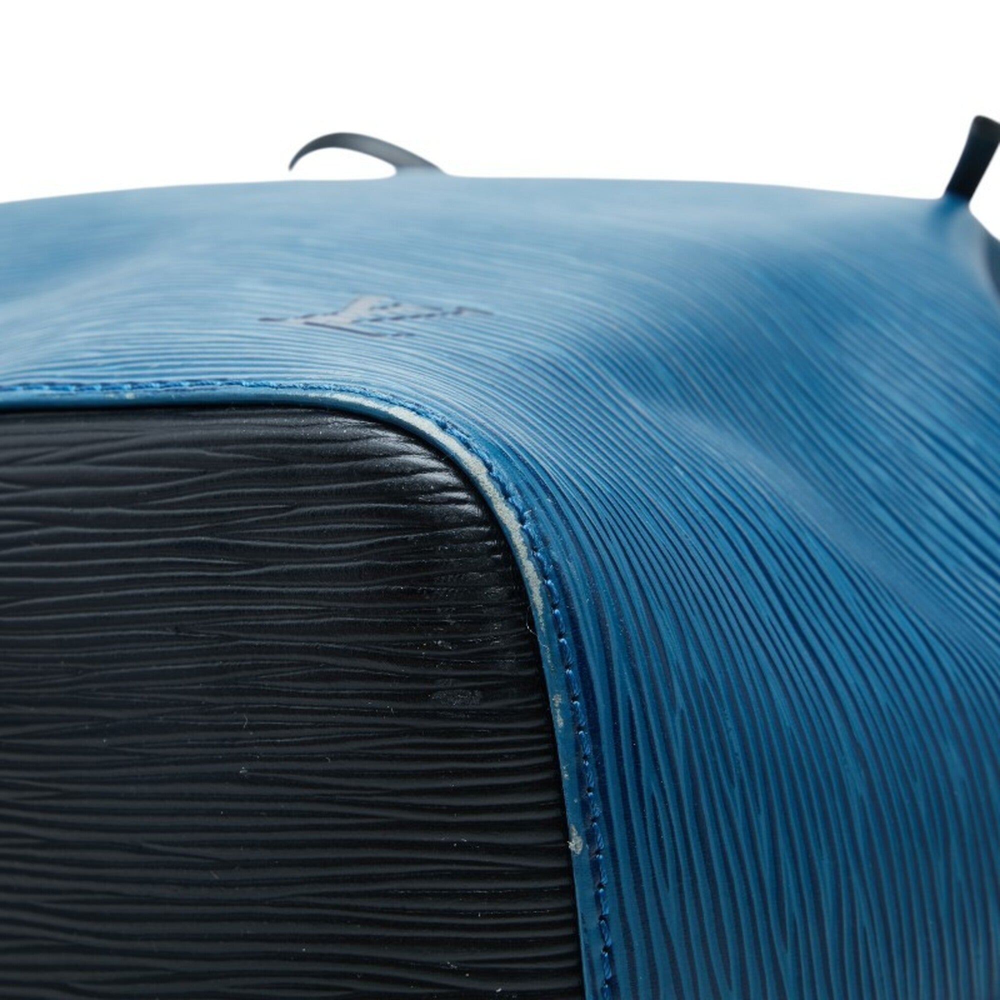 Louis Vuitton Noir Toledo Blue Leather Shoulder Bag (Pre-Owned)