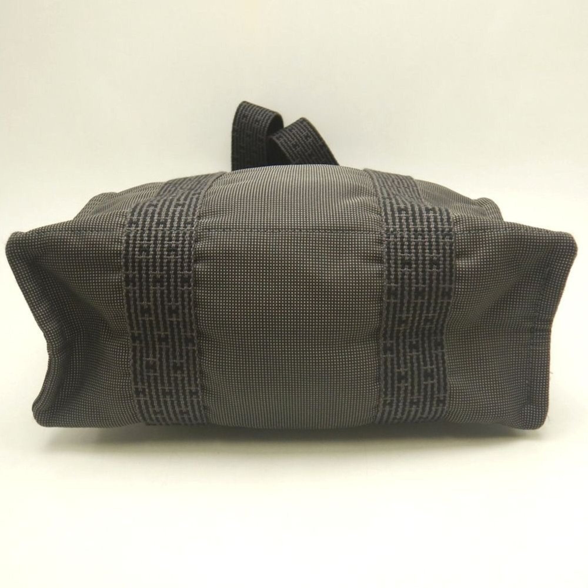 Hermes Gray Nylon Canvas Backpack (Pre-Owned)