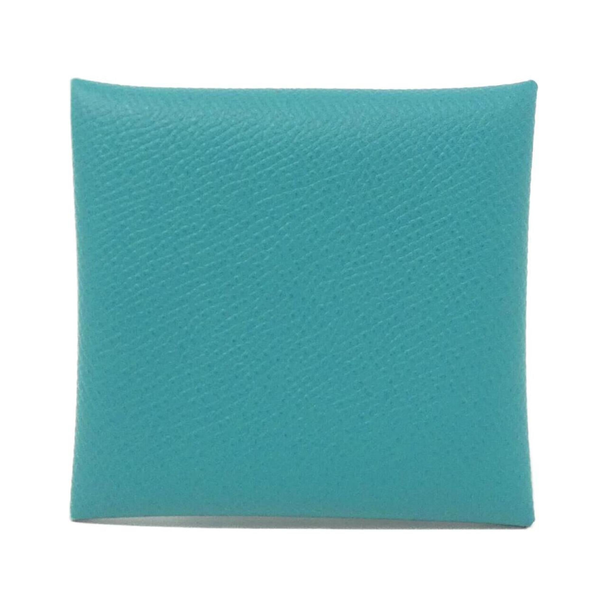 Hermes Blue Paon Epsom Leather Coin Purse/Coin Case (Pre-Owned)