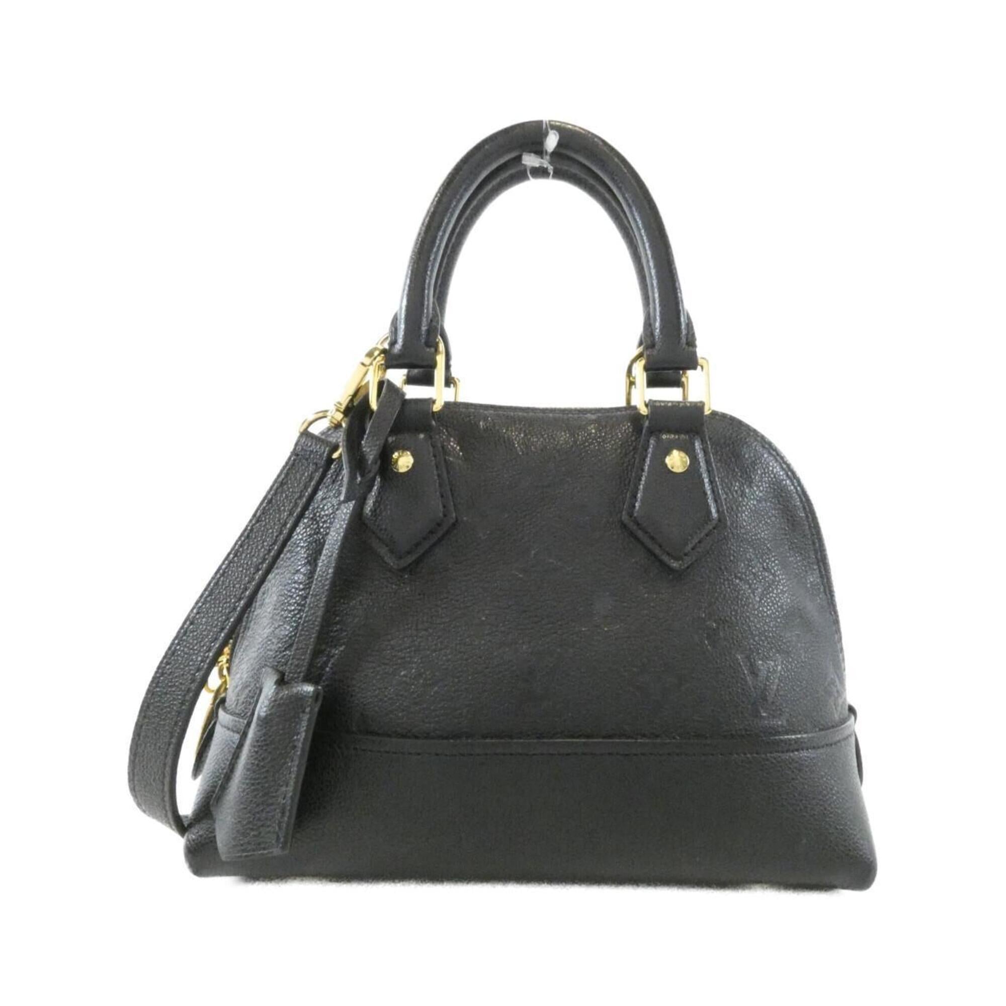 Louis Vuitton Black Leather Handbag (Pre-Owned)