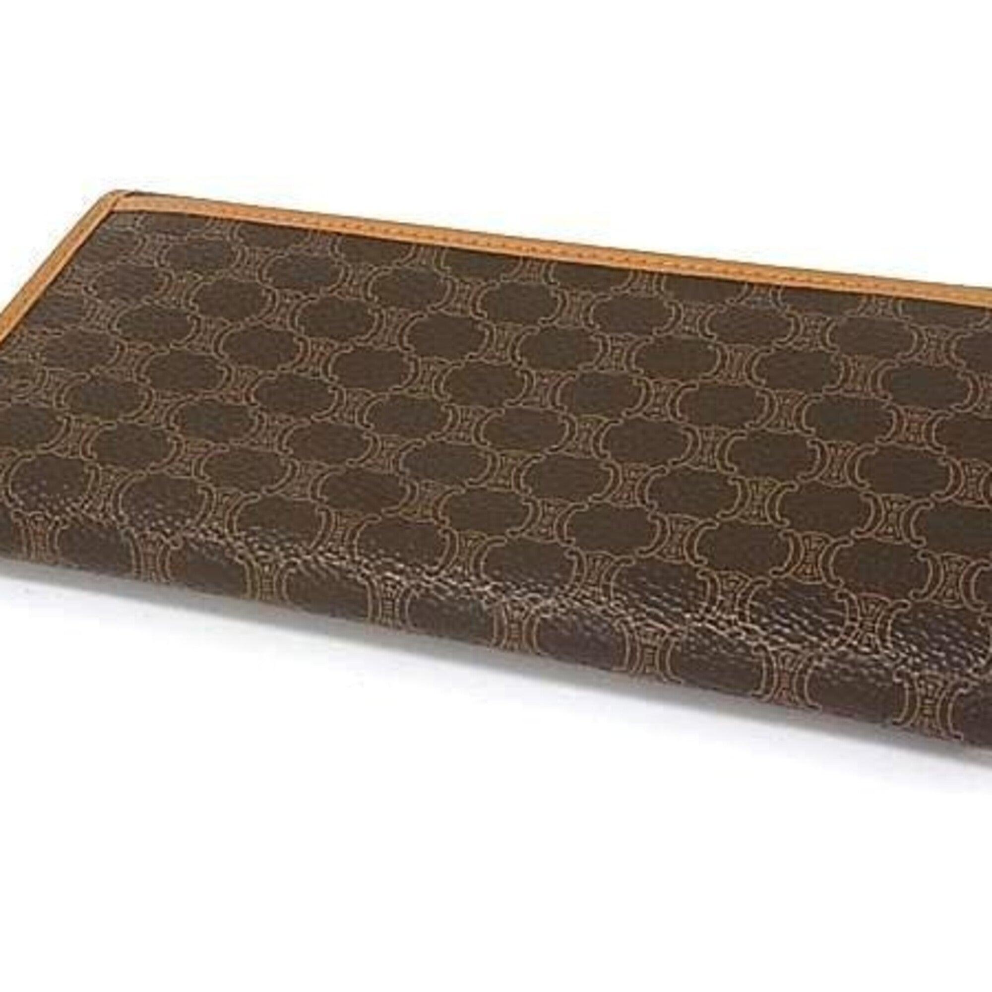 Celine Brown Pvc Leather Long Wallet (Bi-Fold) (Pre-Owned)