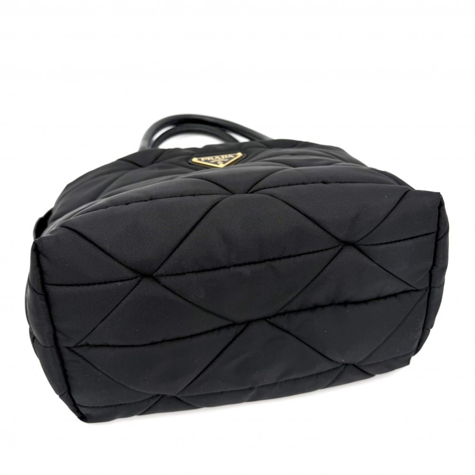 Prada Black Nylon Handbag Pouch Shoulder Bag Tote Bag (Pre-Owned)