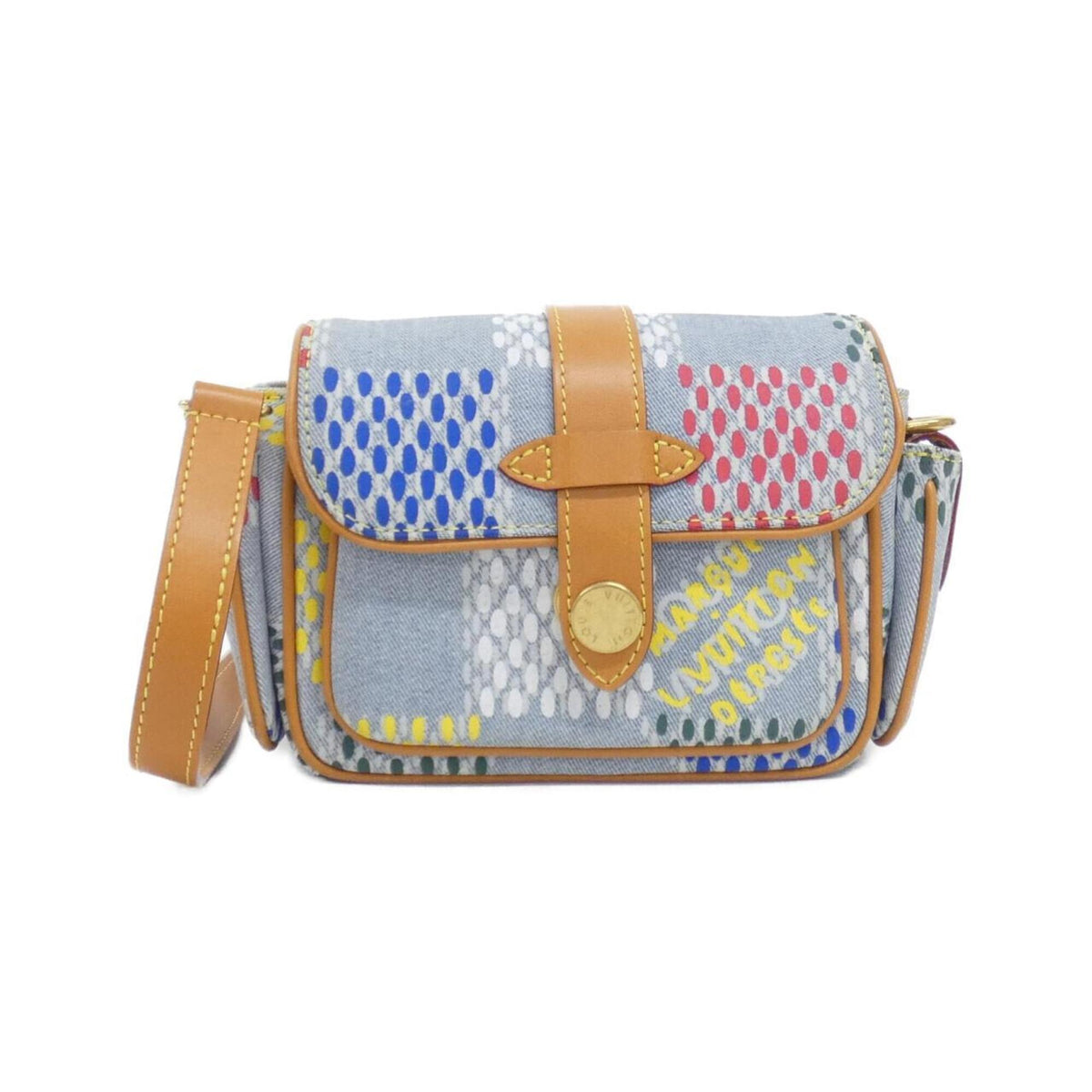 Louis Vuitton Multi-Color Denim Shoulder Bag (Pre-Owned)