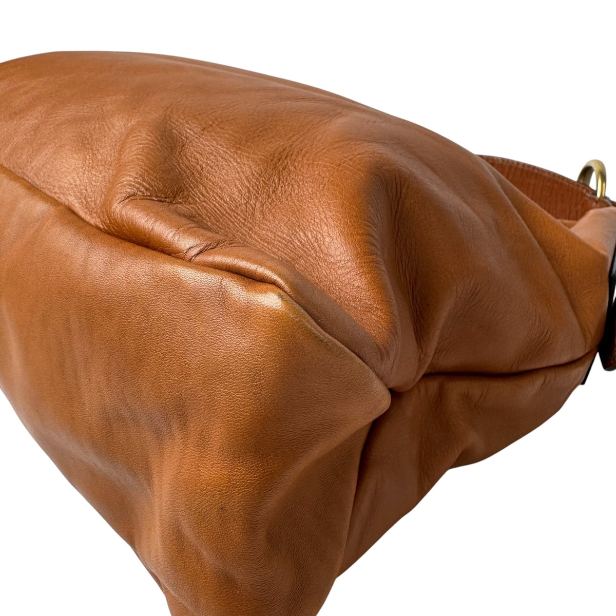 Gucci Camel Leather Shoulder Bag (Pre-Owned)