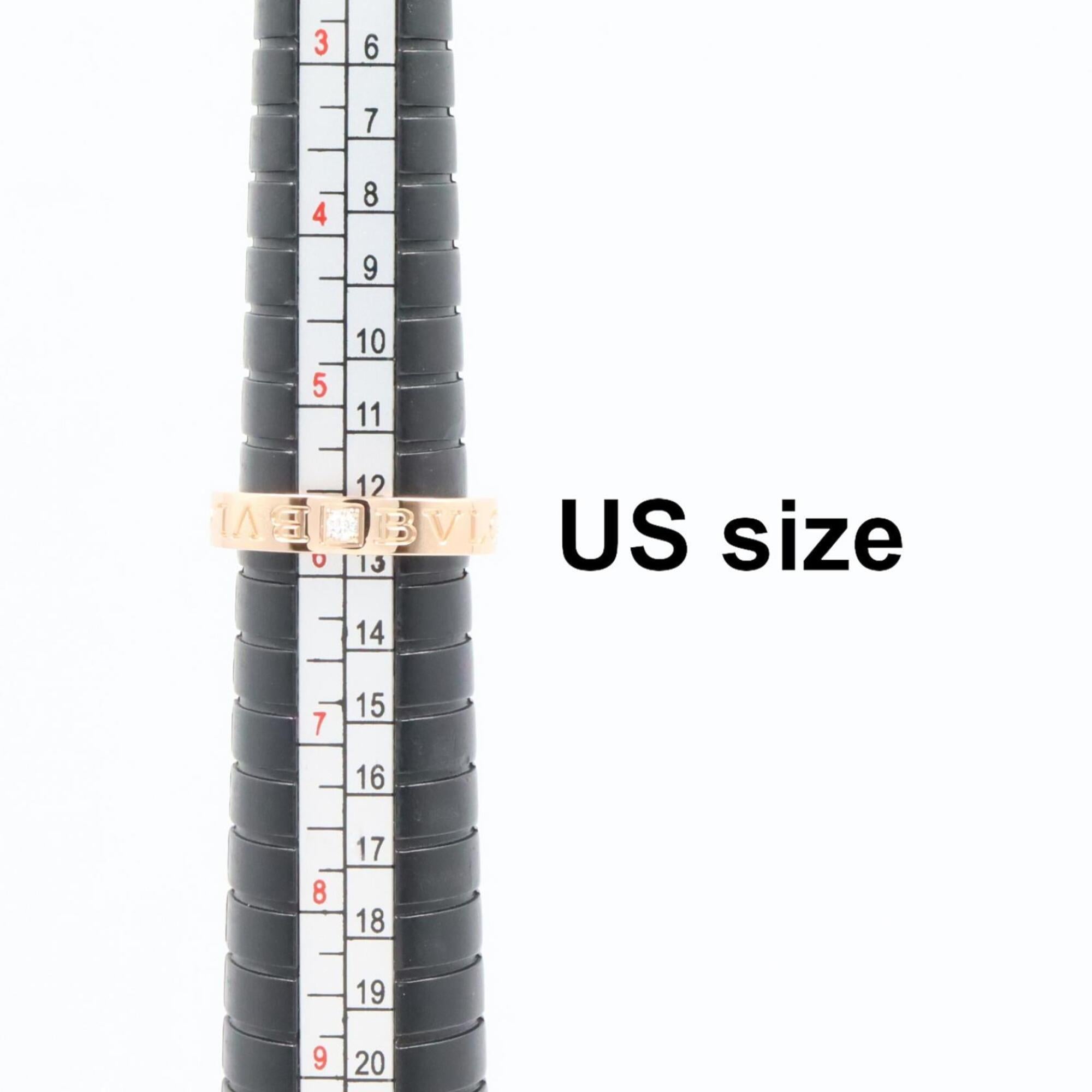Bvlgari Gold Clear Pink Gold (18K) Band Ring (Pre-Owned)