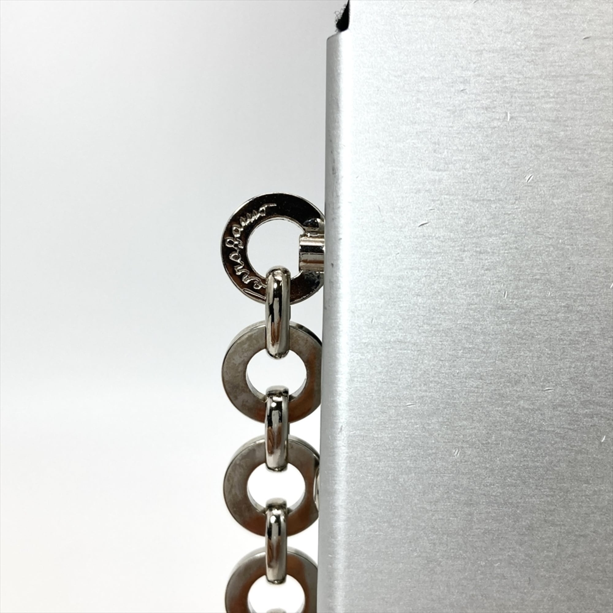 Salvatore Ferragamo Silver Aluminum Shoulder Bag (Pre-Owned)
