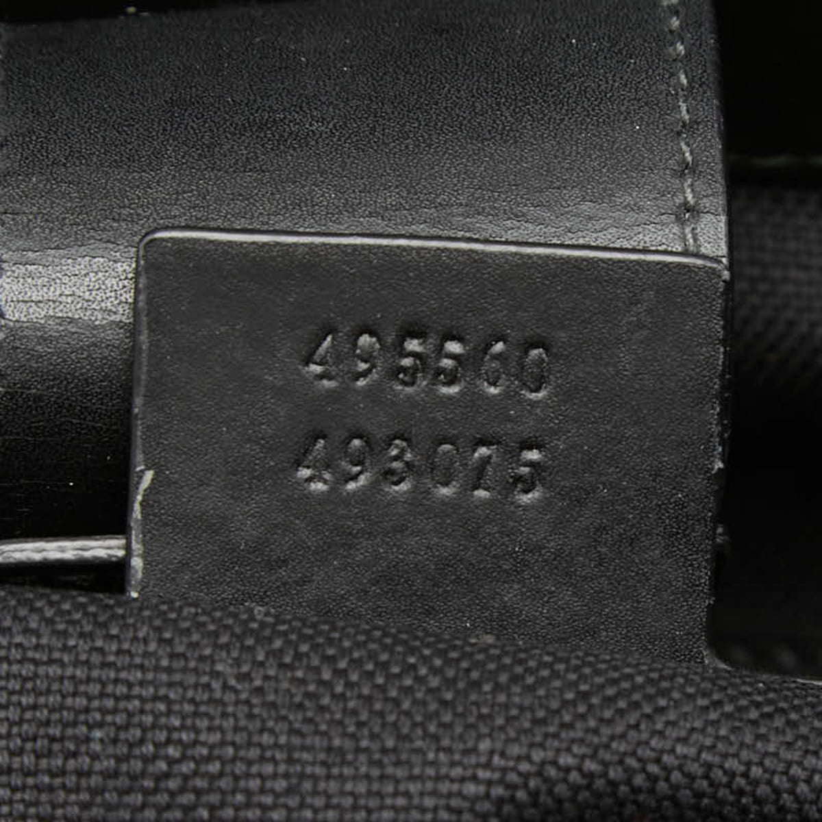 Gucci Black Gray Pvc Leather Tote Bag (Pre-Owned)