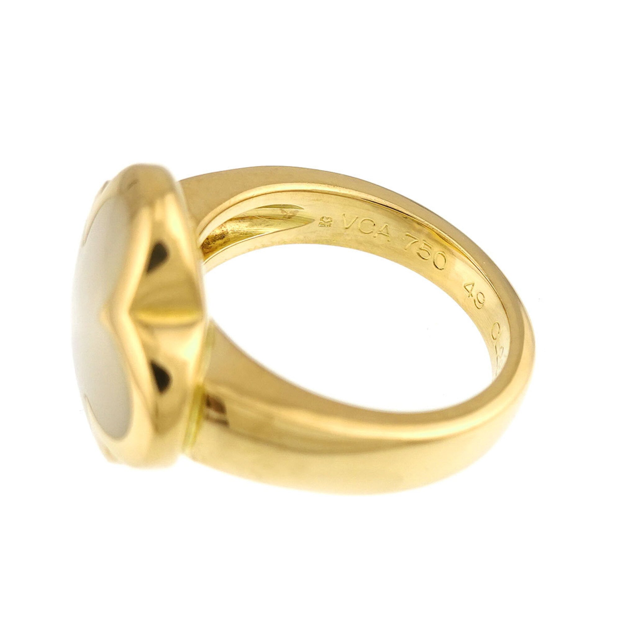 Van Cleef & Arpels Yellow Gold (18K) Shell Band Ring (Pre-Owned)