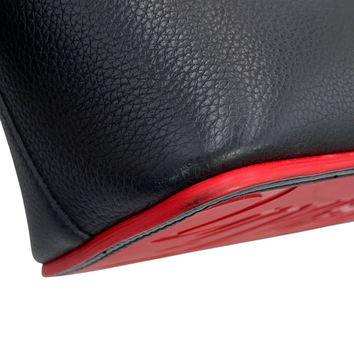 Christian Louboutin Black Leather Handbag Tote Bag (Pre-Owned)