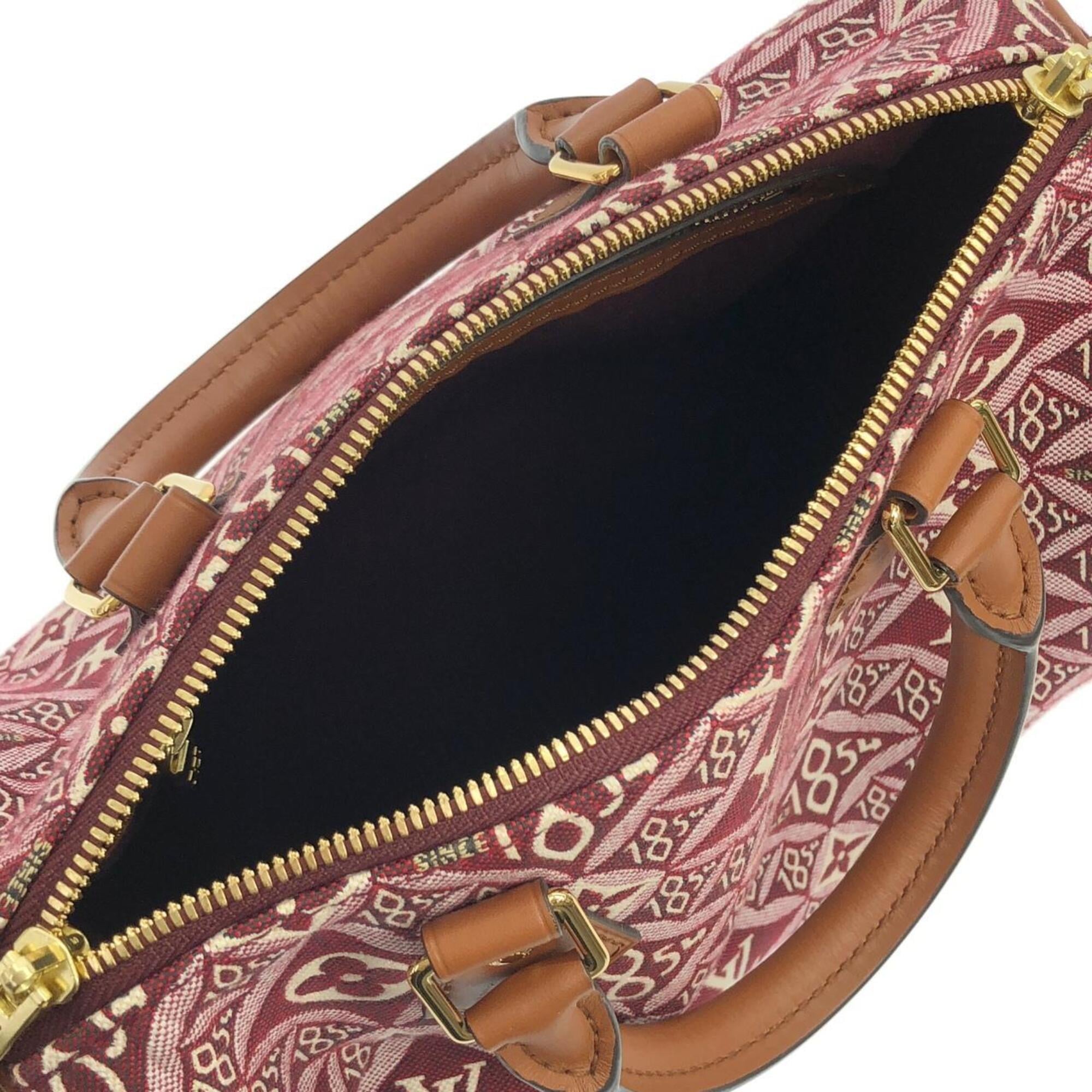 Louis Vuitton Bordeaux Jacquard Boston Bag (Pre-Owned)
