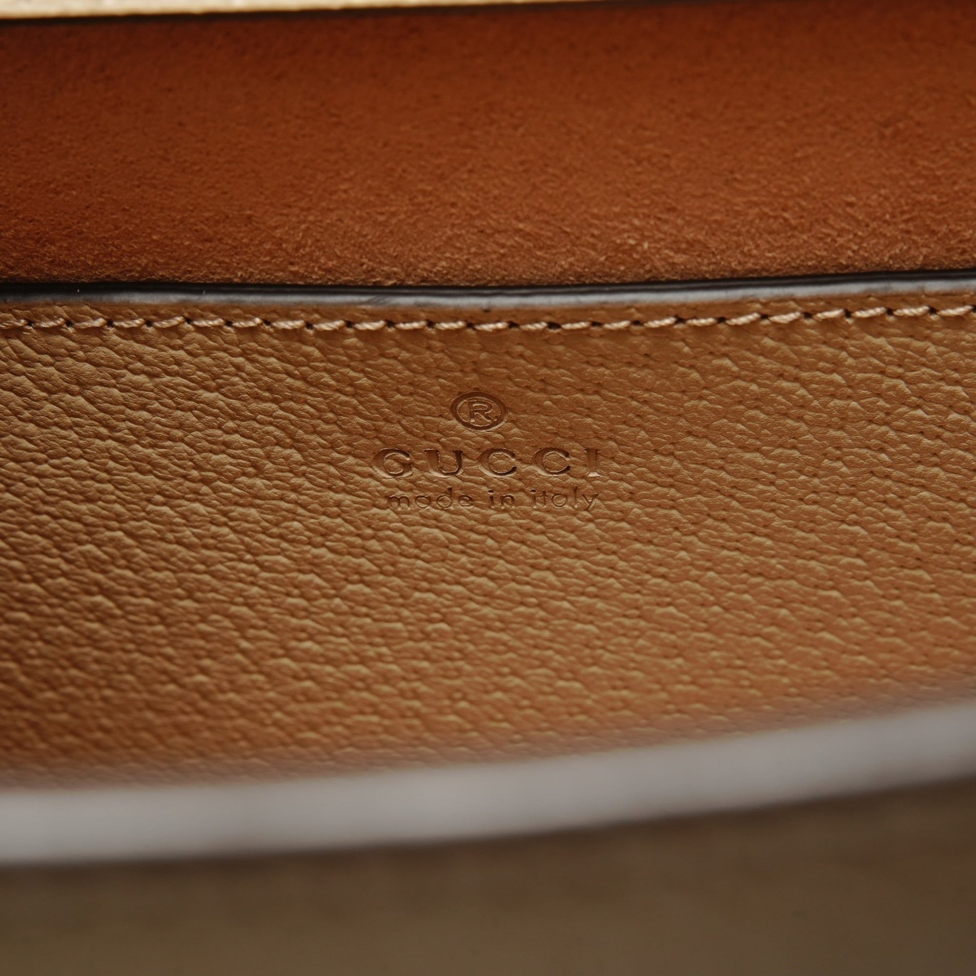 Gucci Beige Bamboo Handbag (Pre-Owned)
