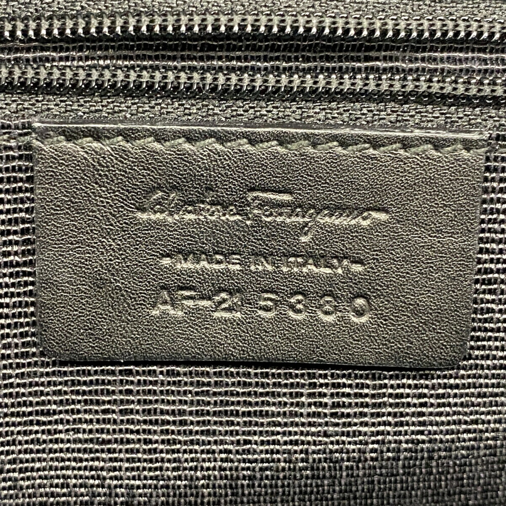 Salvatore Ferragamo Black Canvas Shoulder Bag (Pre-Owned)