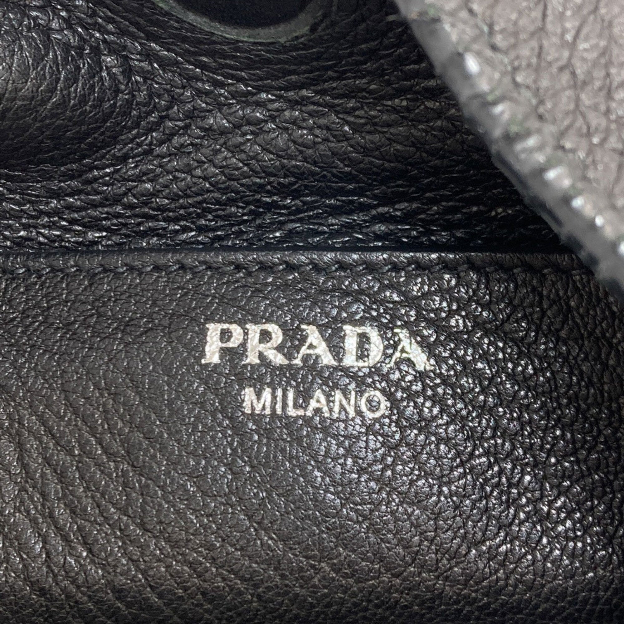 Prada Black Leather Shoulder Bag (Pre-Owned)