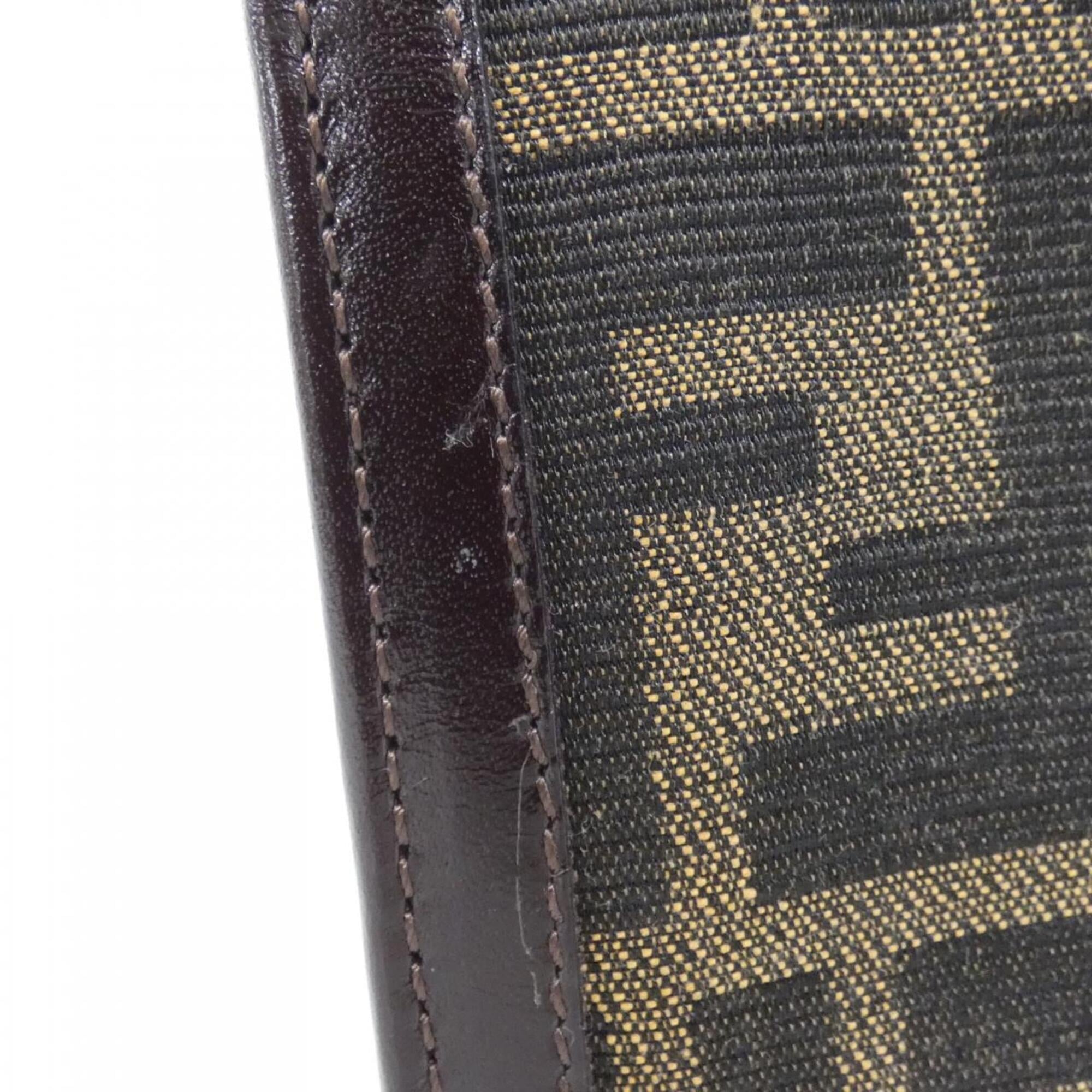 Fendi Brown Canvas Wallet (Bi-Fold) (Pre-Owned)