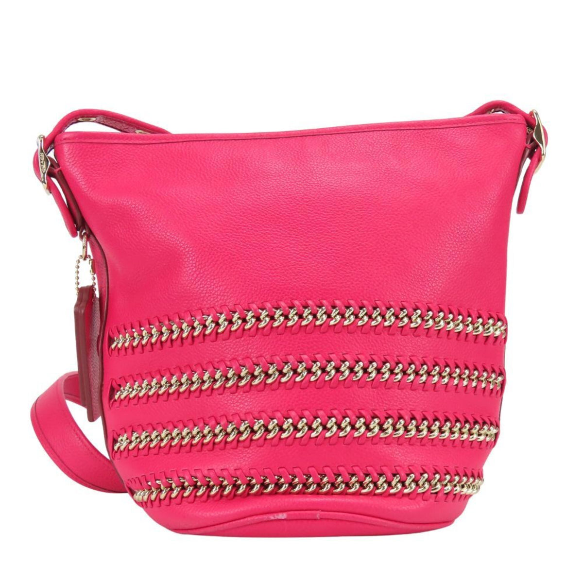 Coach Pink Leather Shoulder Bag (Pre-Owned)