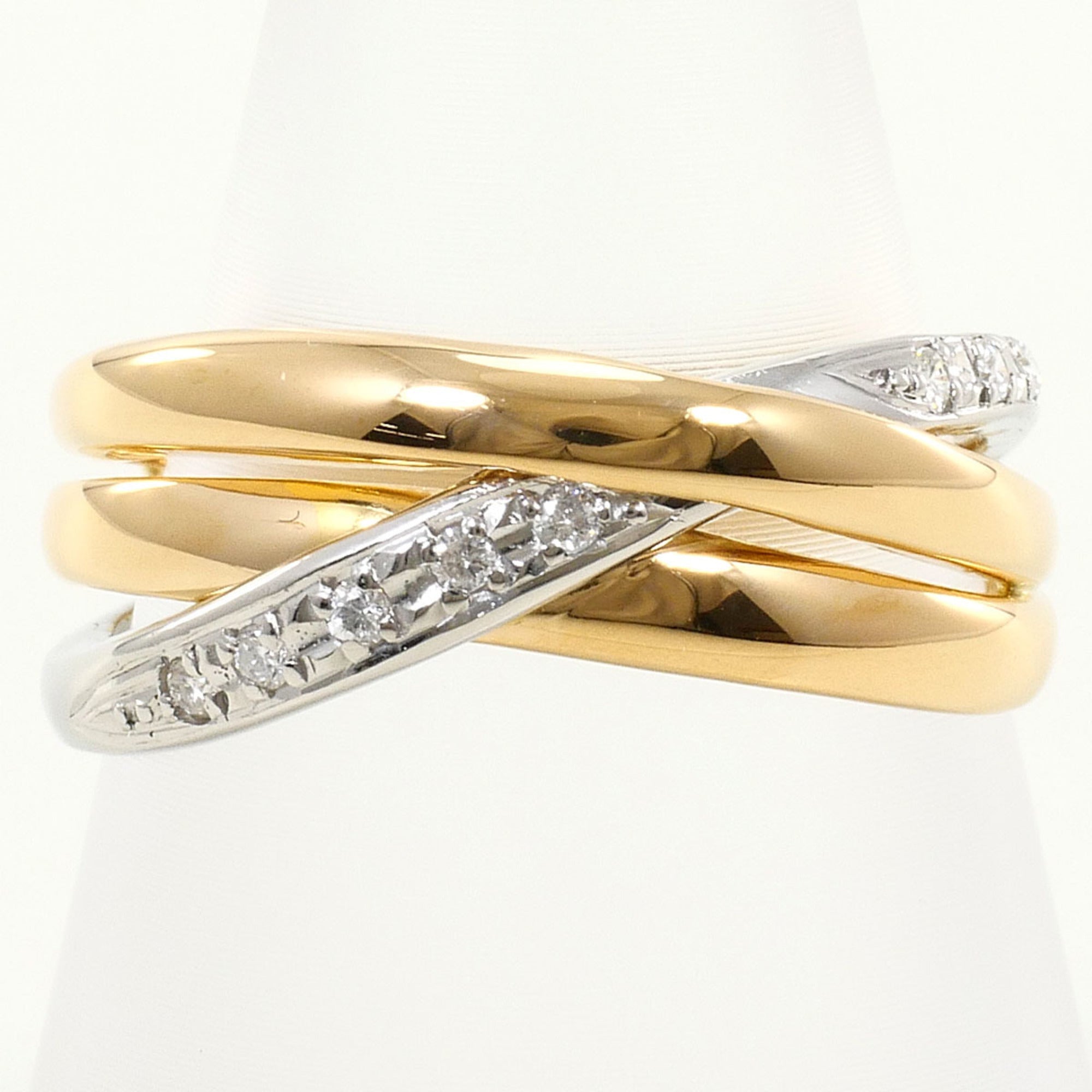 Unbranded Platinum Yellow Gold Yellow Gold (18K) Platinum 900 Band Ring (Pre-Owned)