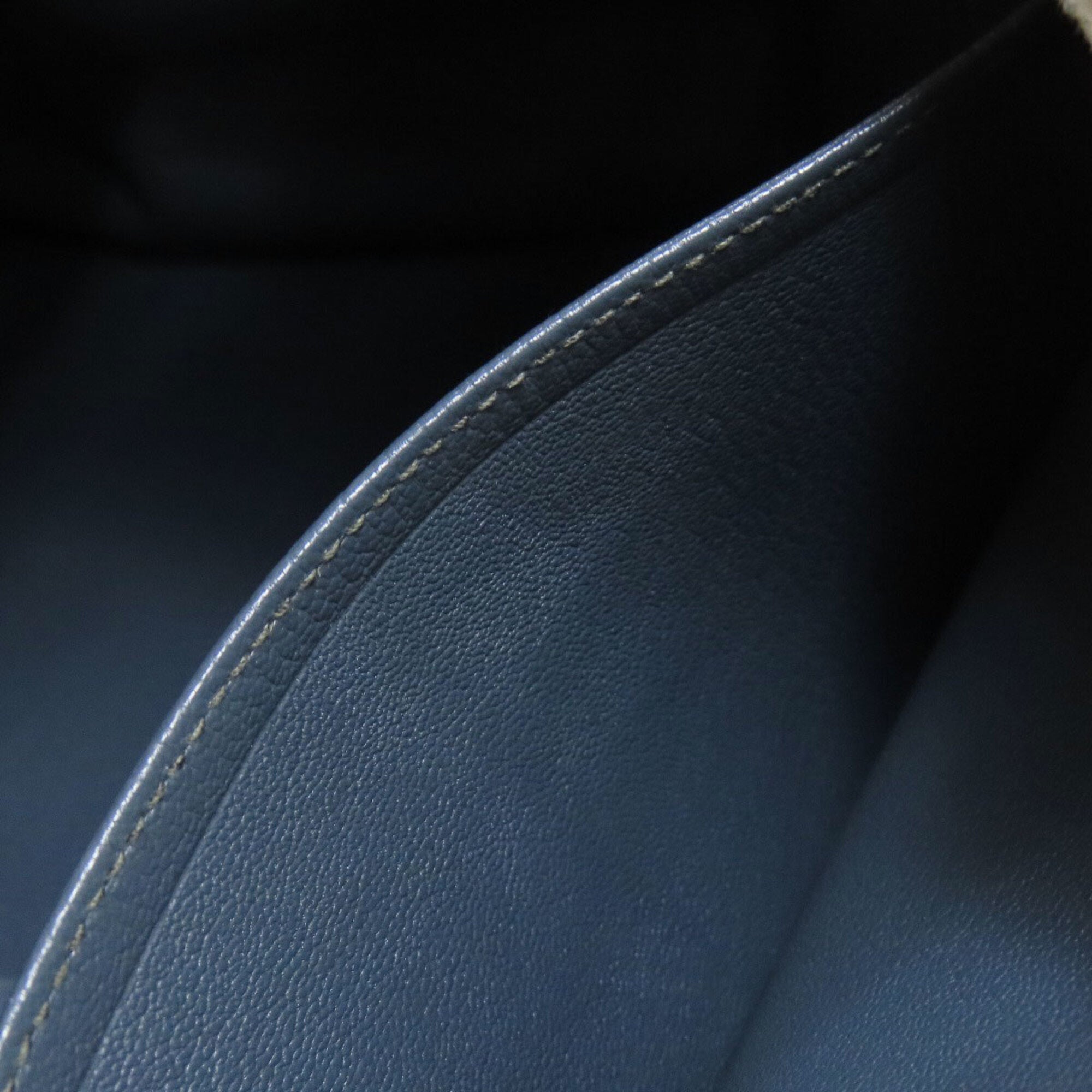 Hermes Blue Togo Leather Handbag (Pre-Owned)