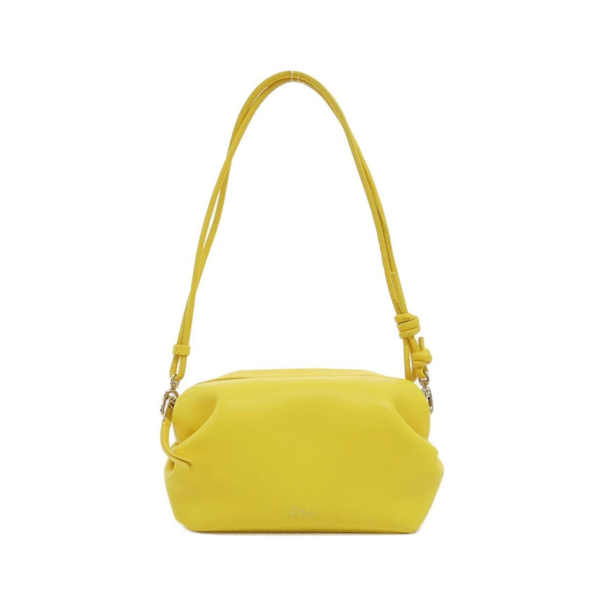 Christian Dior Yellow Leather Handbag Shoulder Bag (Pre-Owned)
