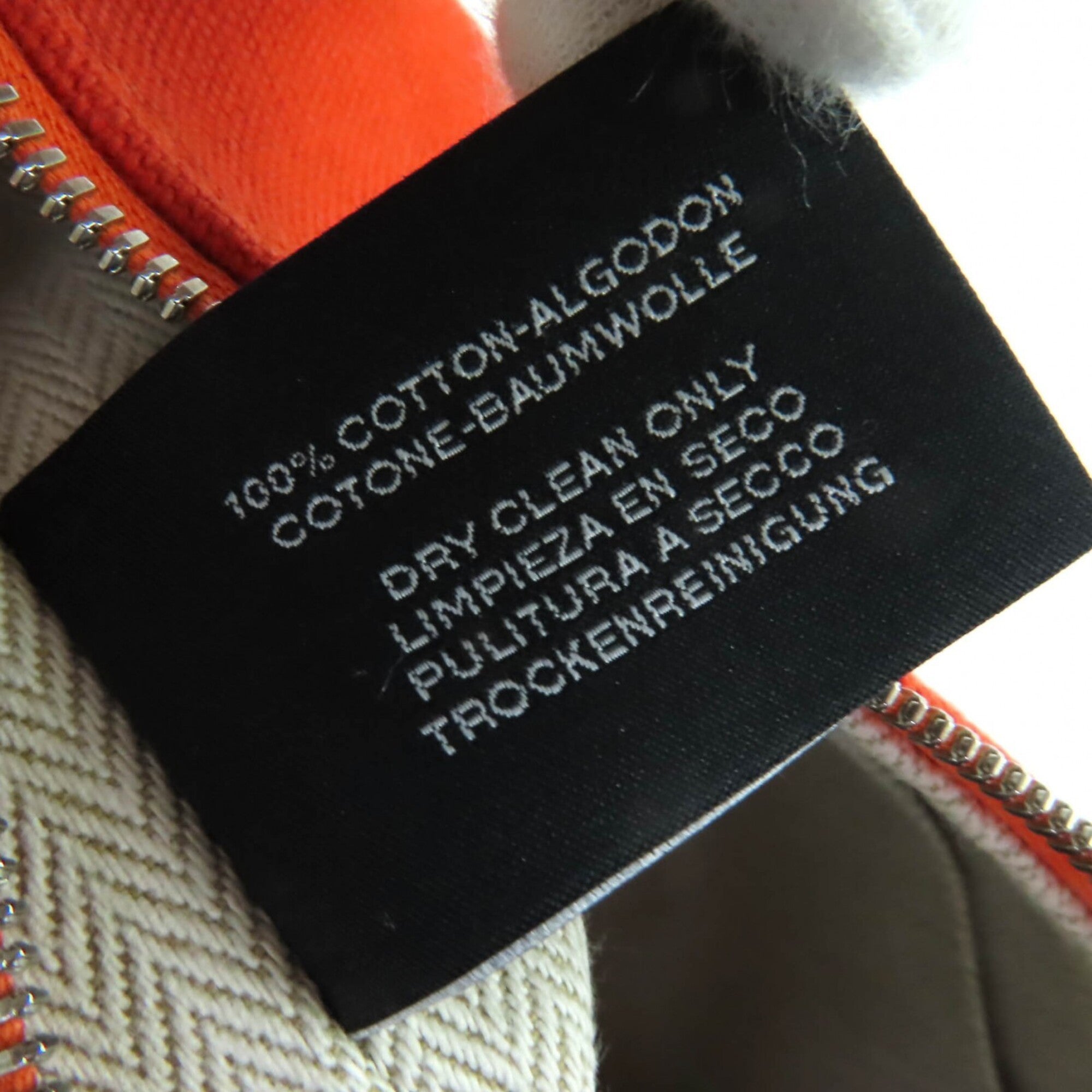 Hermes Orange Wool Handbag (Pre-Owned)