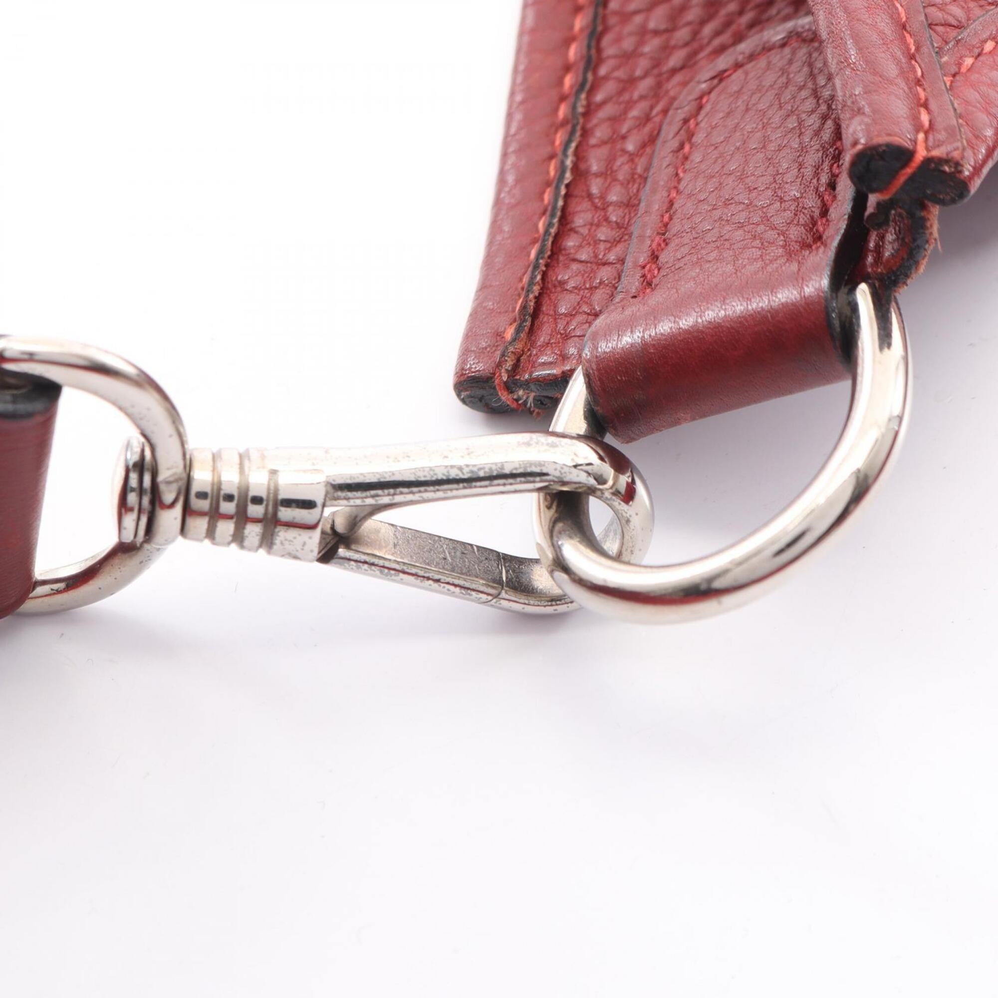 Hermes Bordeaux Taurillon Clemence Leather Leather Handbag Shoulder Bag (Pre-Owned)