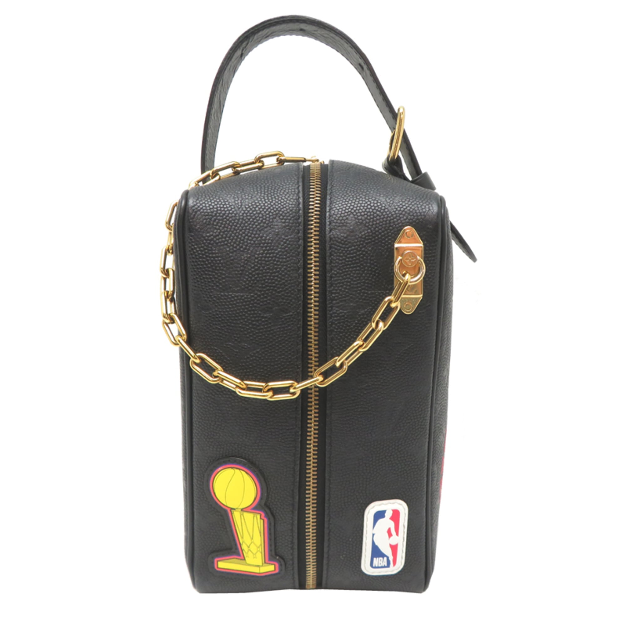 Louis Vuitton Black Leather Clutch Bag (Pre-Owned)