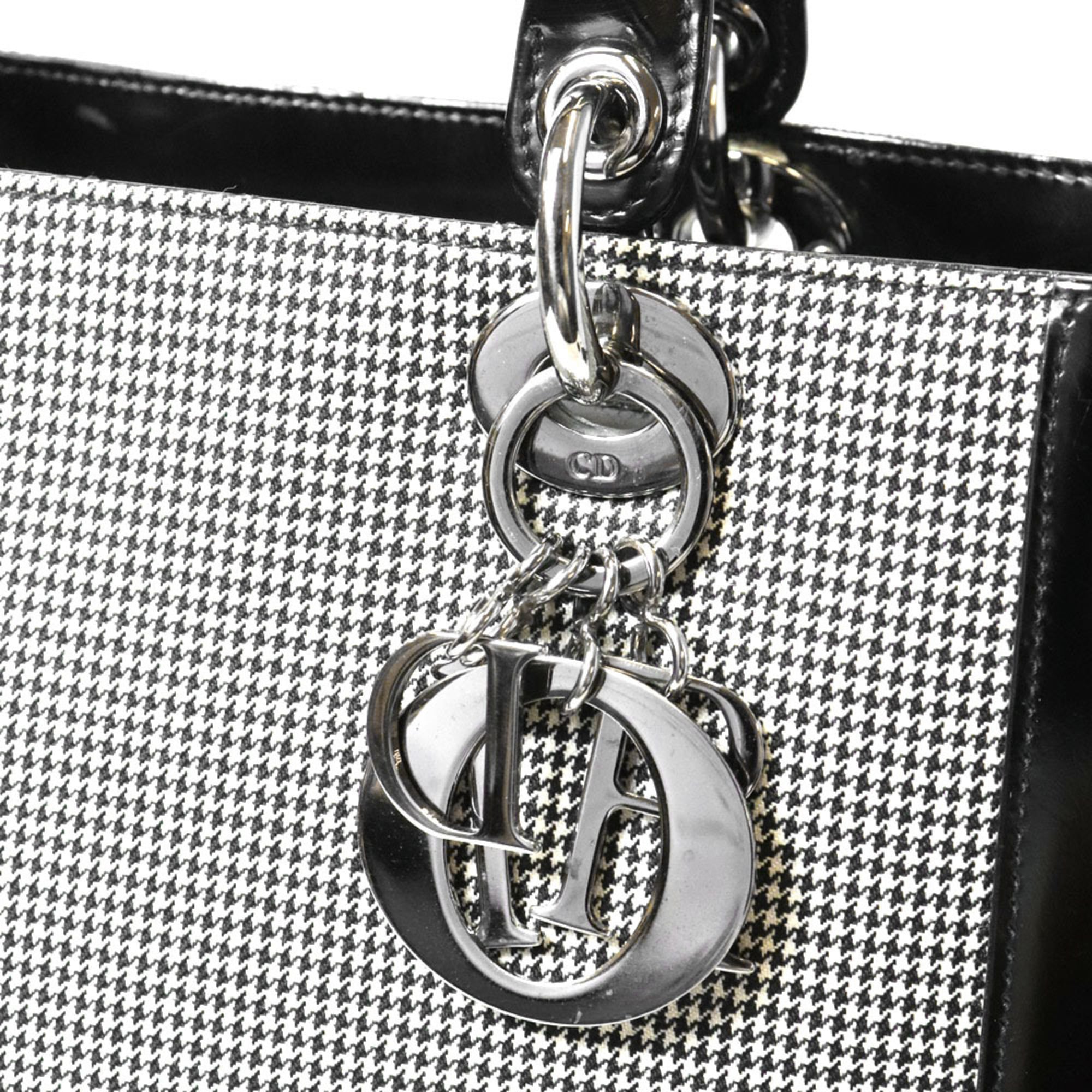 Christian Dior Black Canvas Leather Handbag (Pre-Owned)