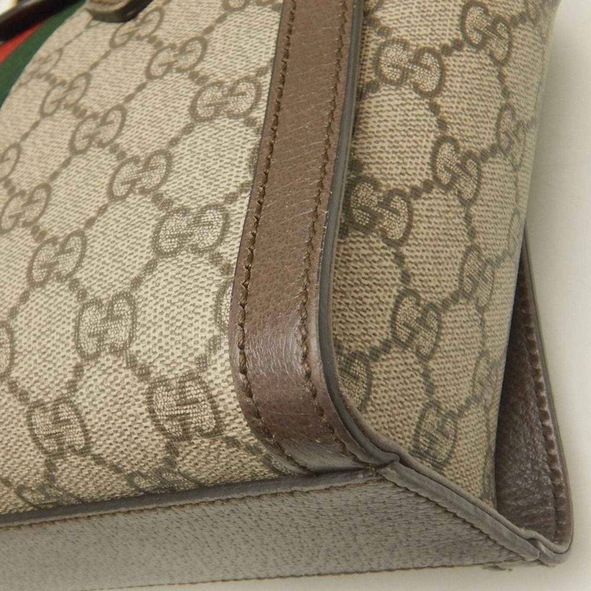 Gucci Beige Gg Supreme Tote Bag (Pre-Owned)